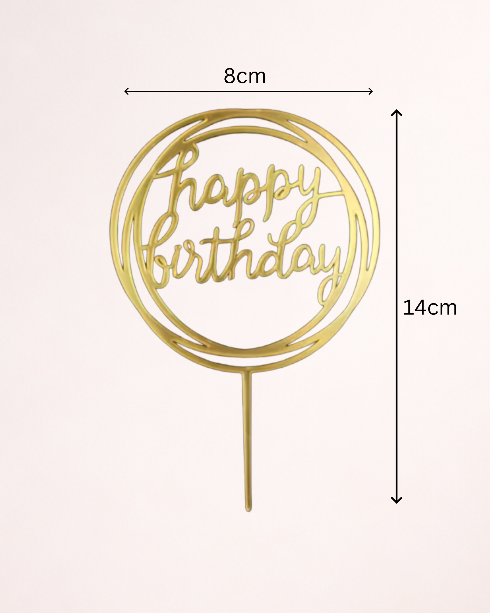 Topper Tort "Happy Birthday" - 6 Modele