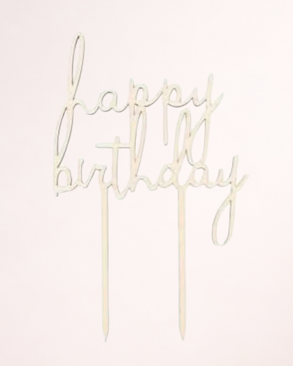 Topper tort "Happy Birthday" din lemn