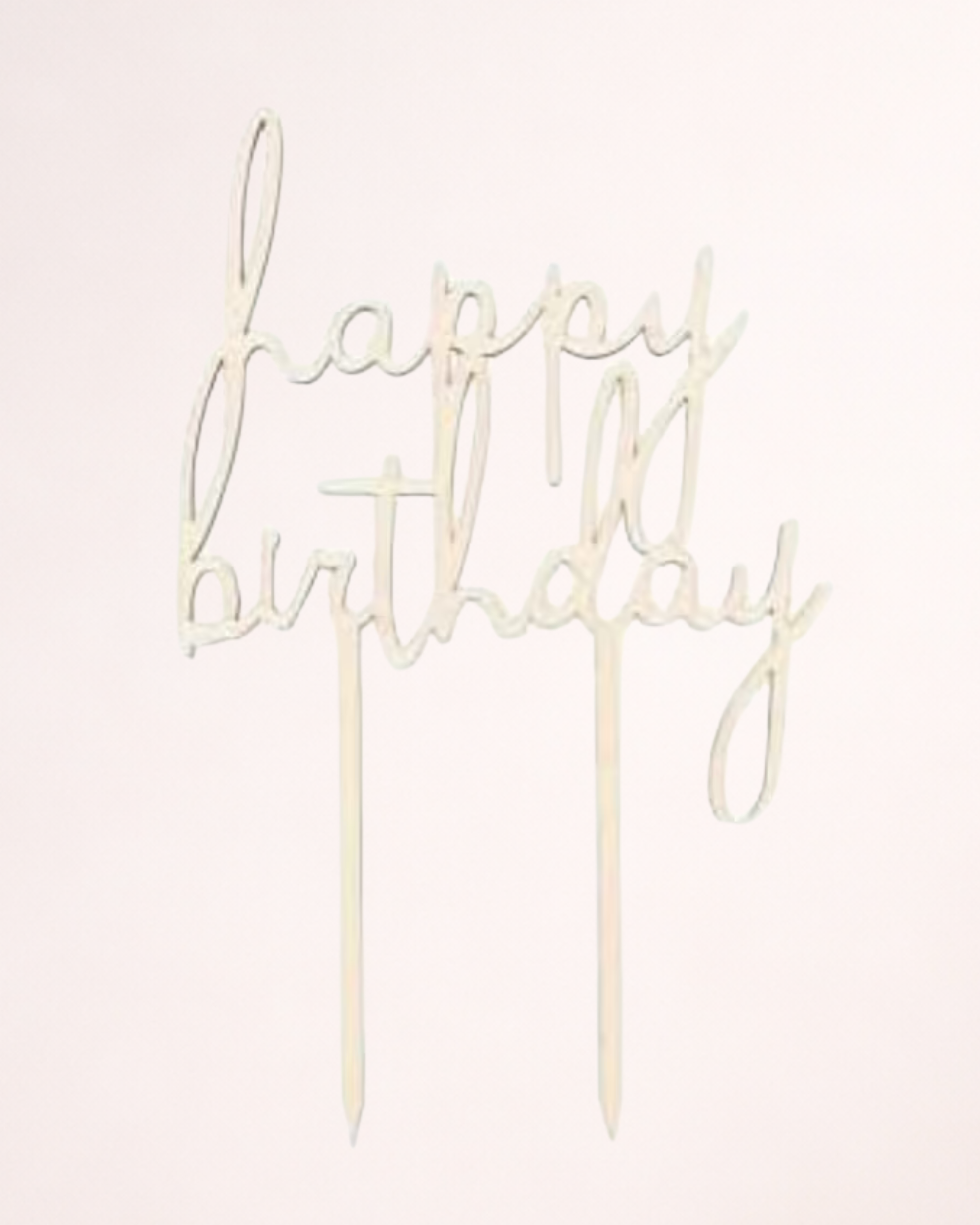 Topper tort "Happy Birthday" din lemn