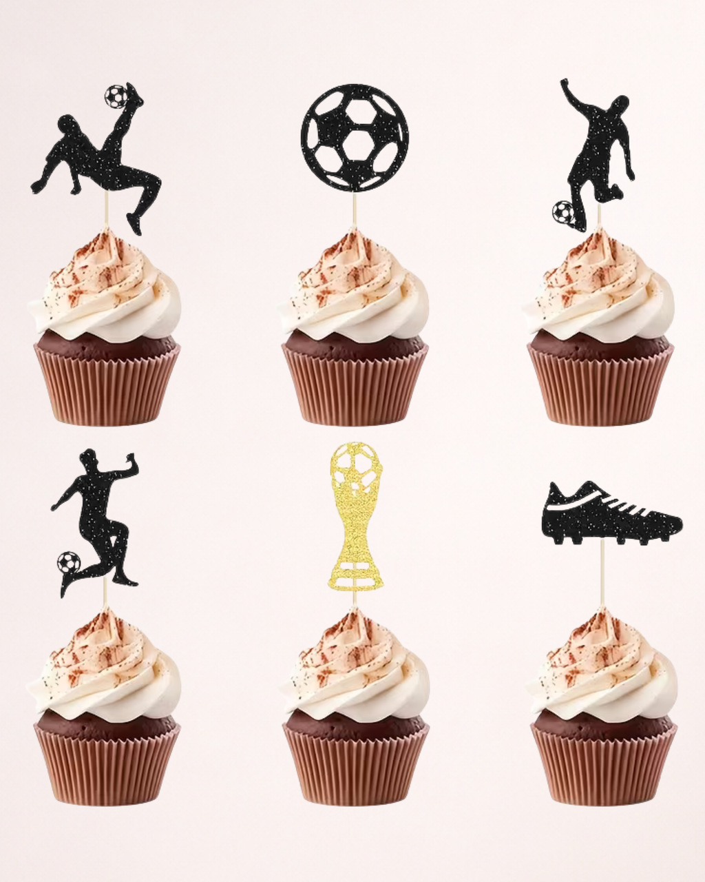 Set 24 Toppere Cupcakes - "Fotbal"
