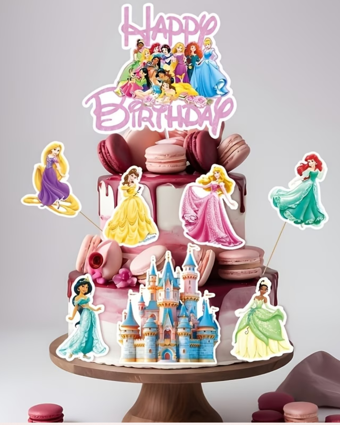 Set Toppere Tort "Prințese Disney" - 11 elemente