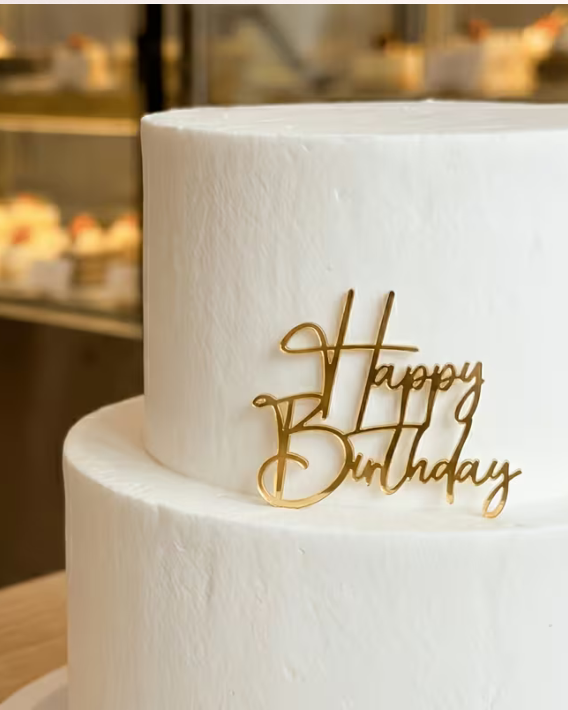 Decor Tort "Happy Birthday" – Accesoriu pentru Tort Aniversar