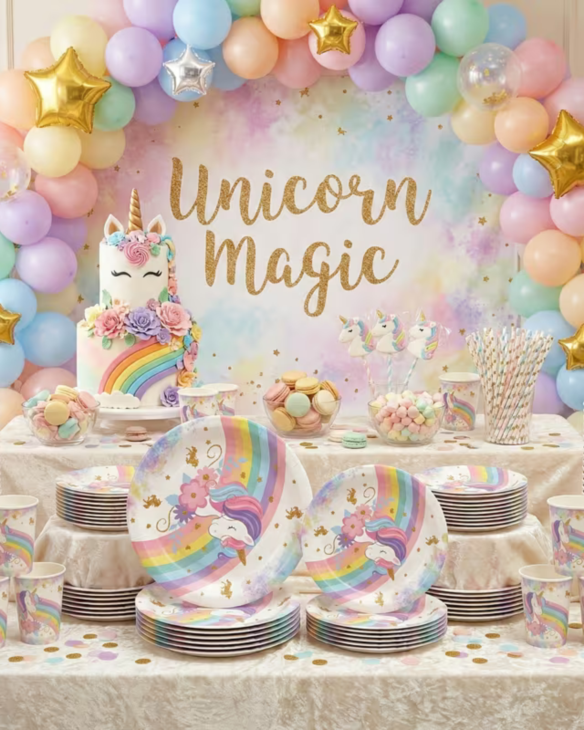 Set vesela party unicorn