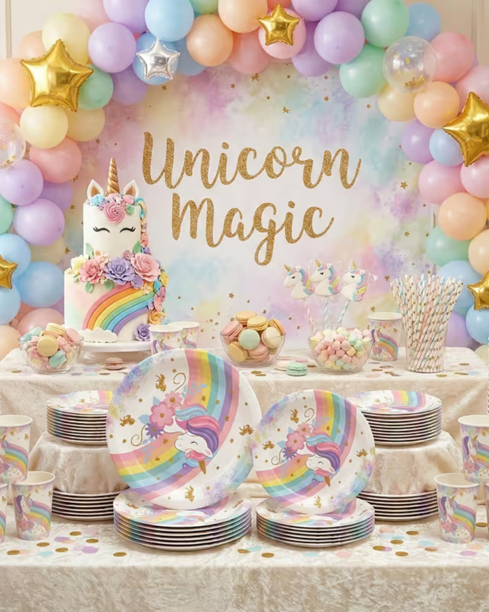 Set vesela party unicorn