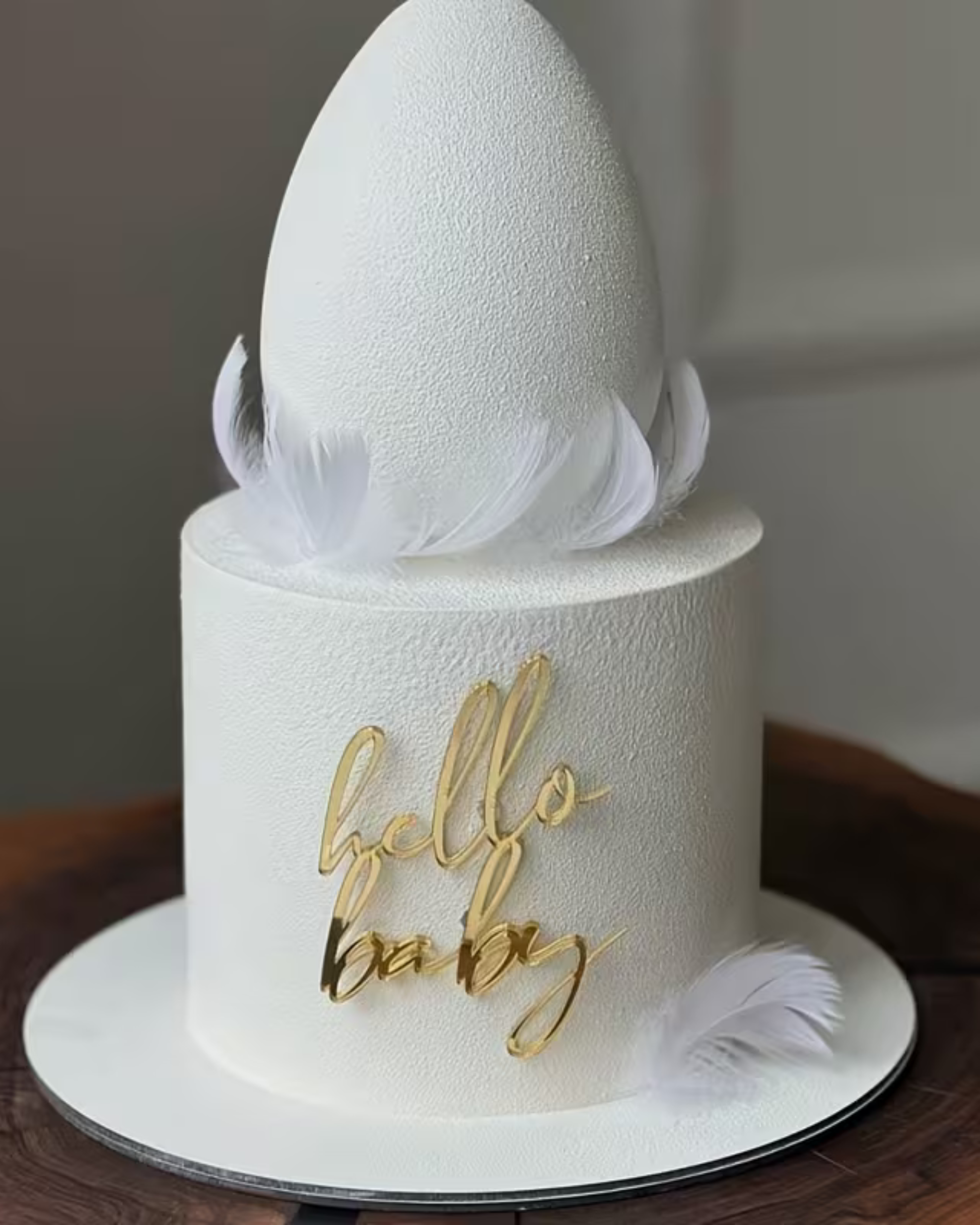 Topper Tort "Hello Baby" – Decor pentru Baby Shower și Botez
