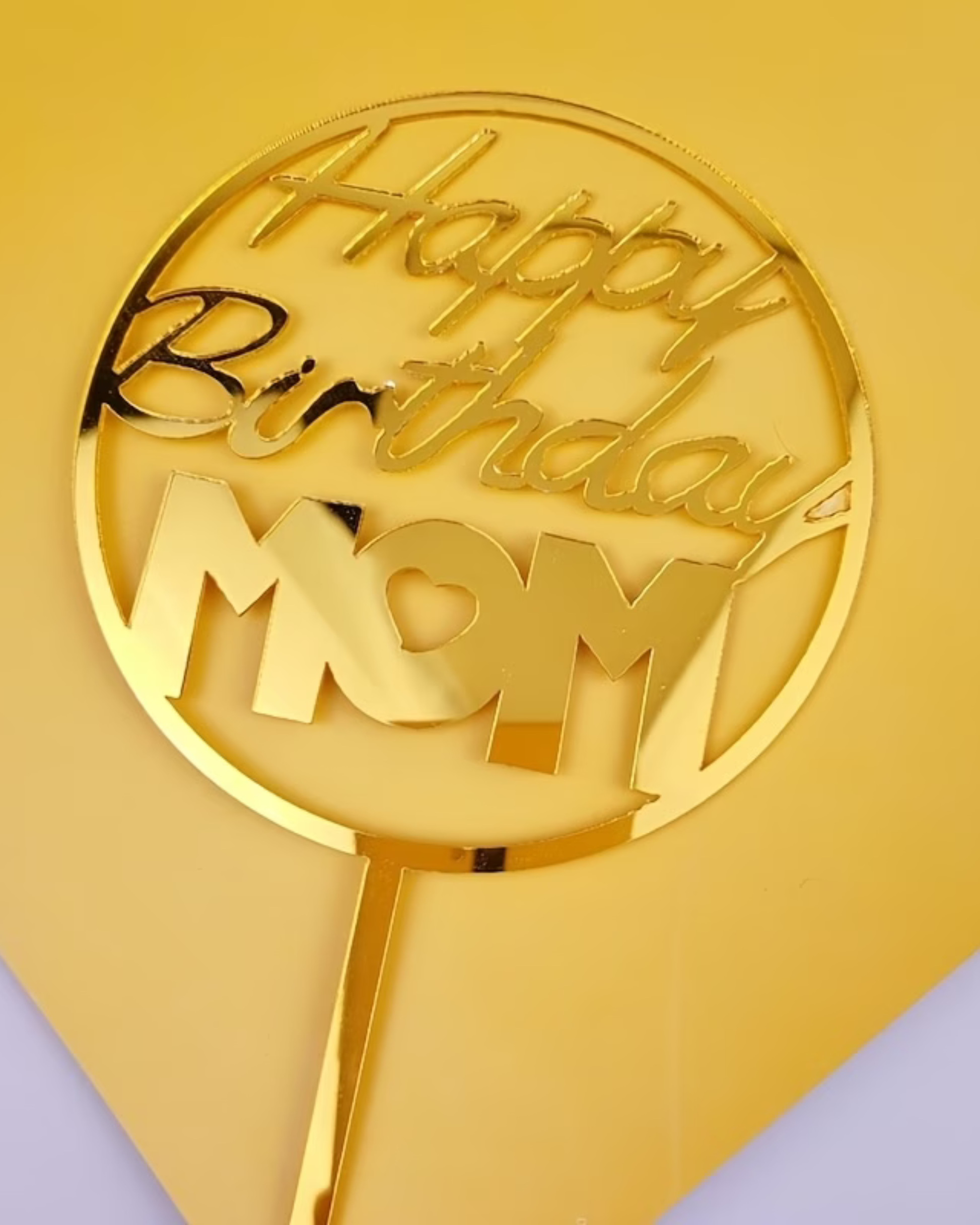 Topper Tort "Happy Birthday Mom" / "Happy Birthday Dad"