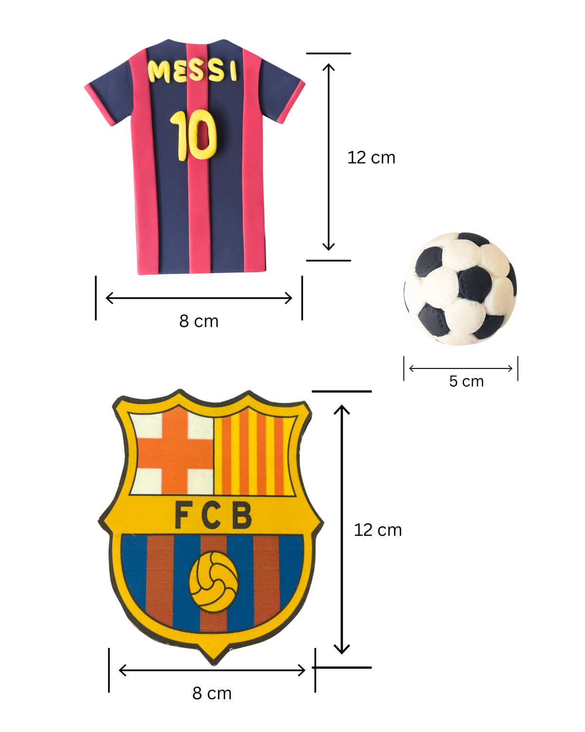 Fotbal Messi Barcelona nr. 10 - Set Decor Tort