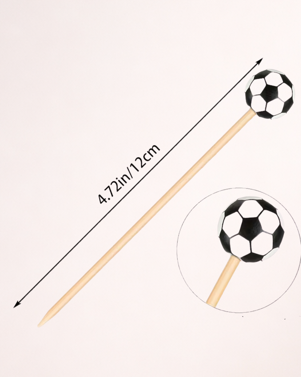 Set 50 bețișoare pentru party "Fotbal"