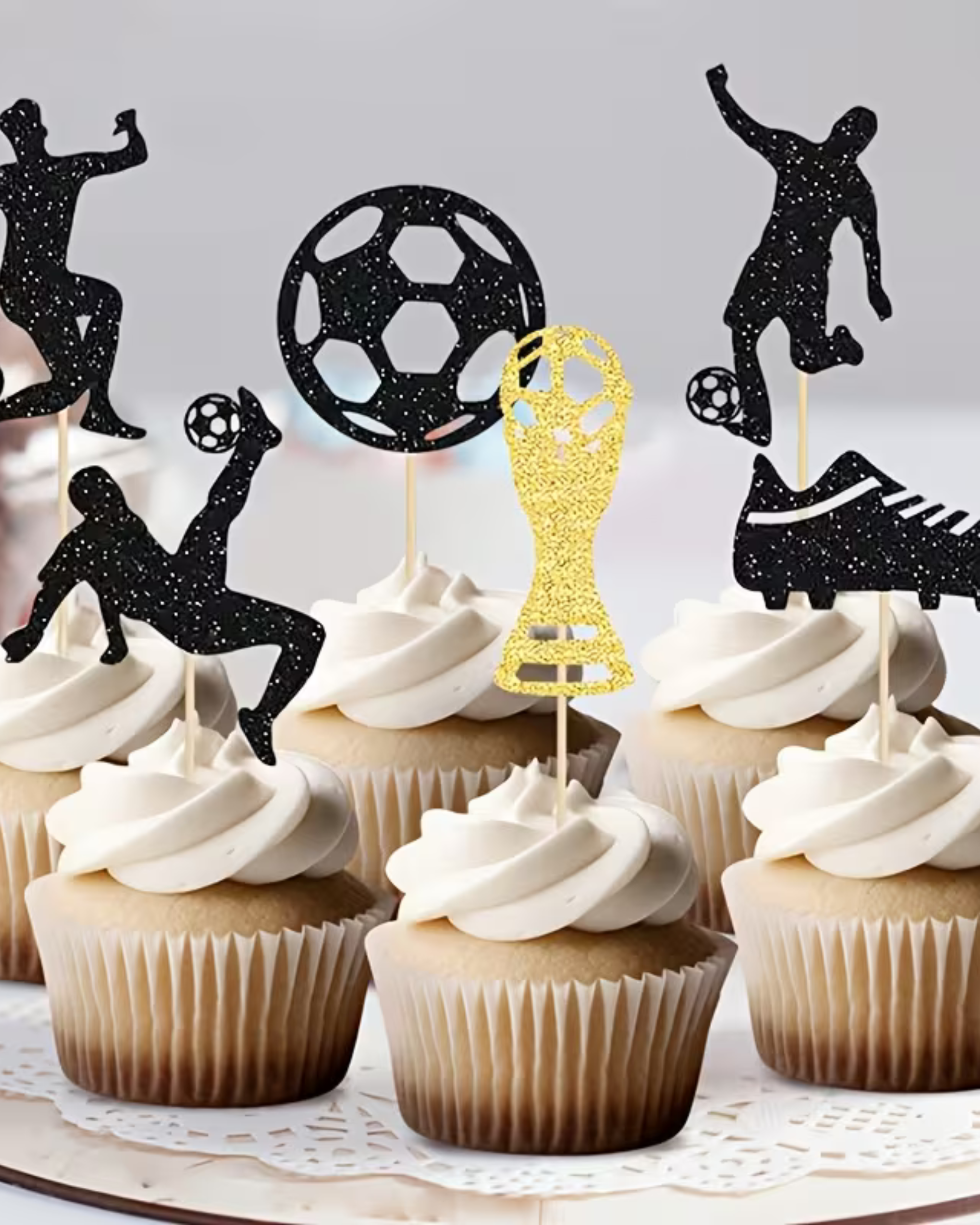 Set 24 Toppere Cupcakes - "Fotbal"