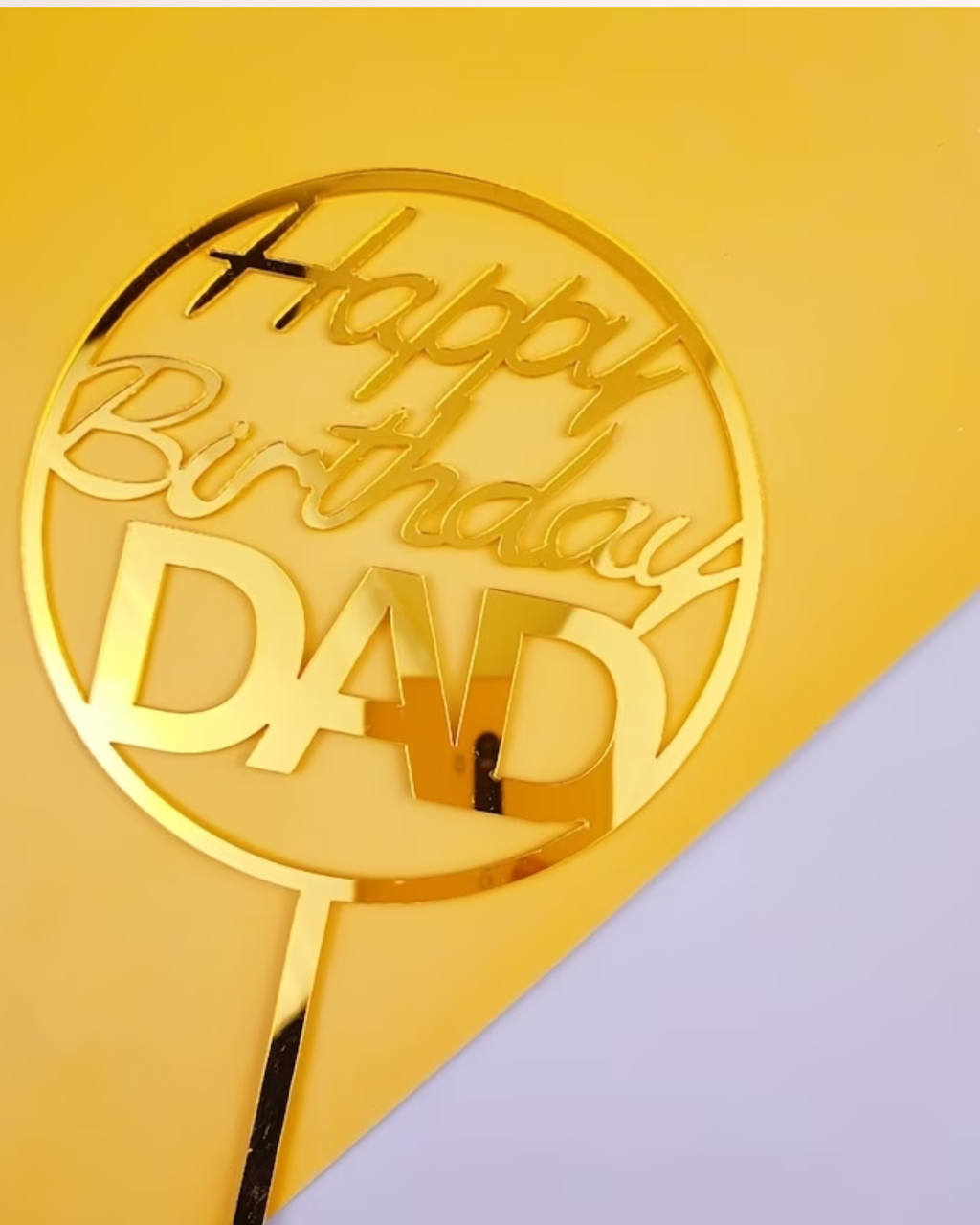 Topper Tort "Happy Birthday Mom" / "Happy Birthday Dad"