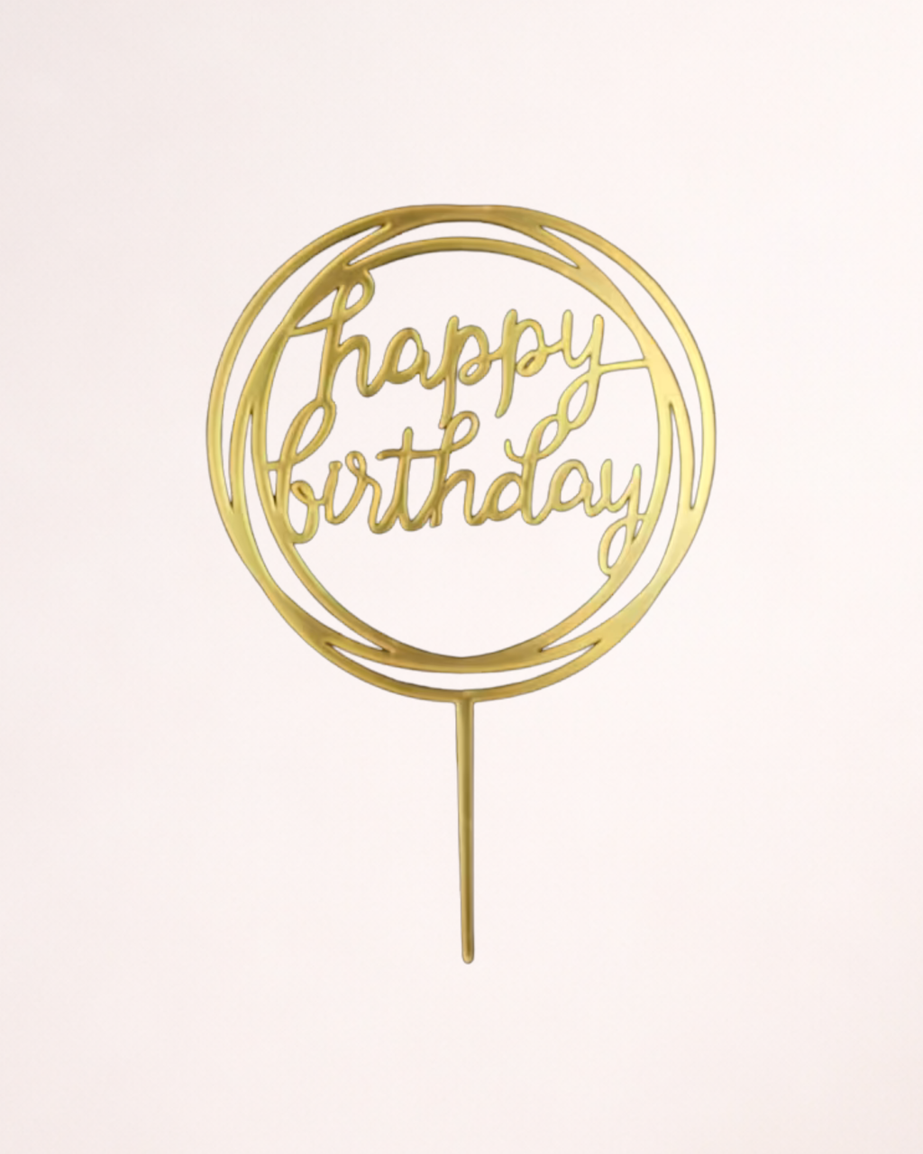 Topper Tort "Happy Birthday" – Model Rotund