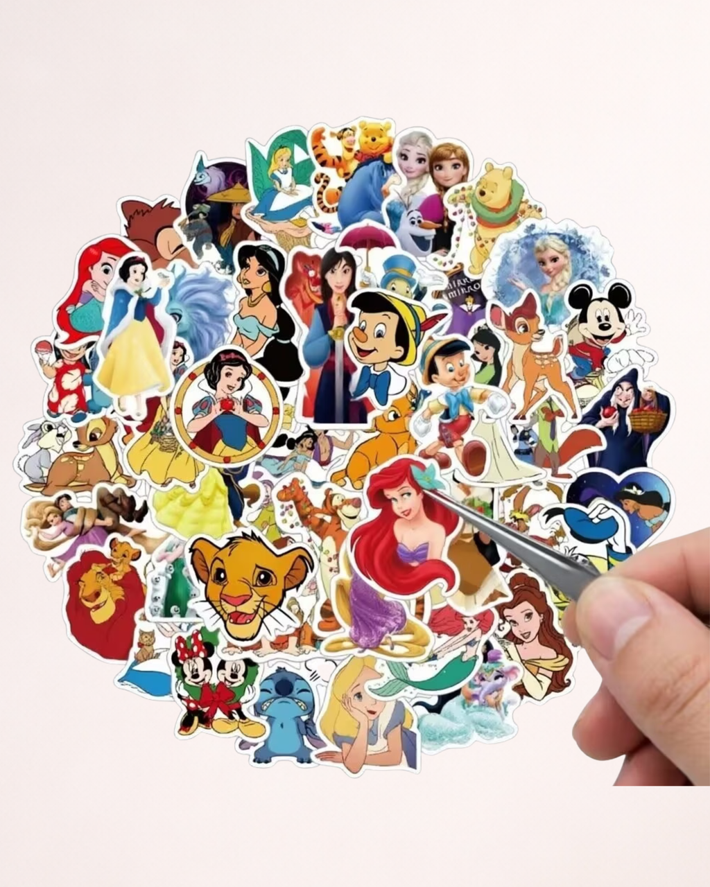 Set 100 Stickere autocolante Disney – Prințese și personaje
