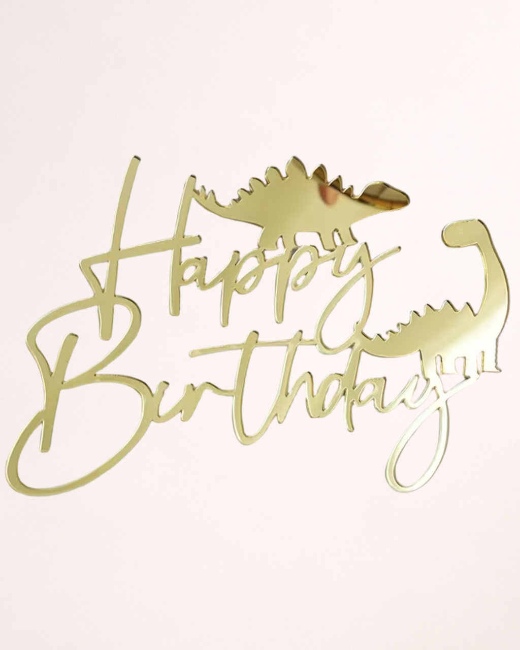 Topper "Happy Birthday" cu Dinozauri