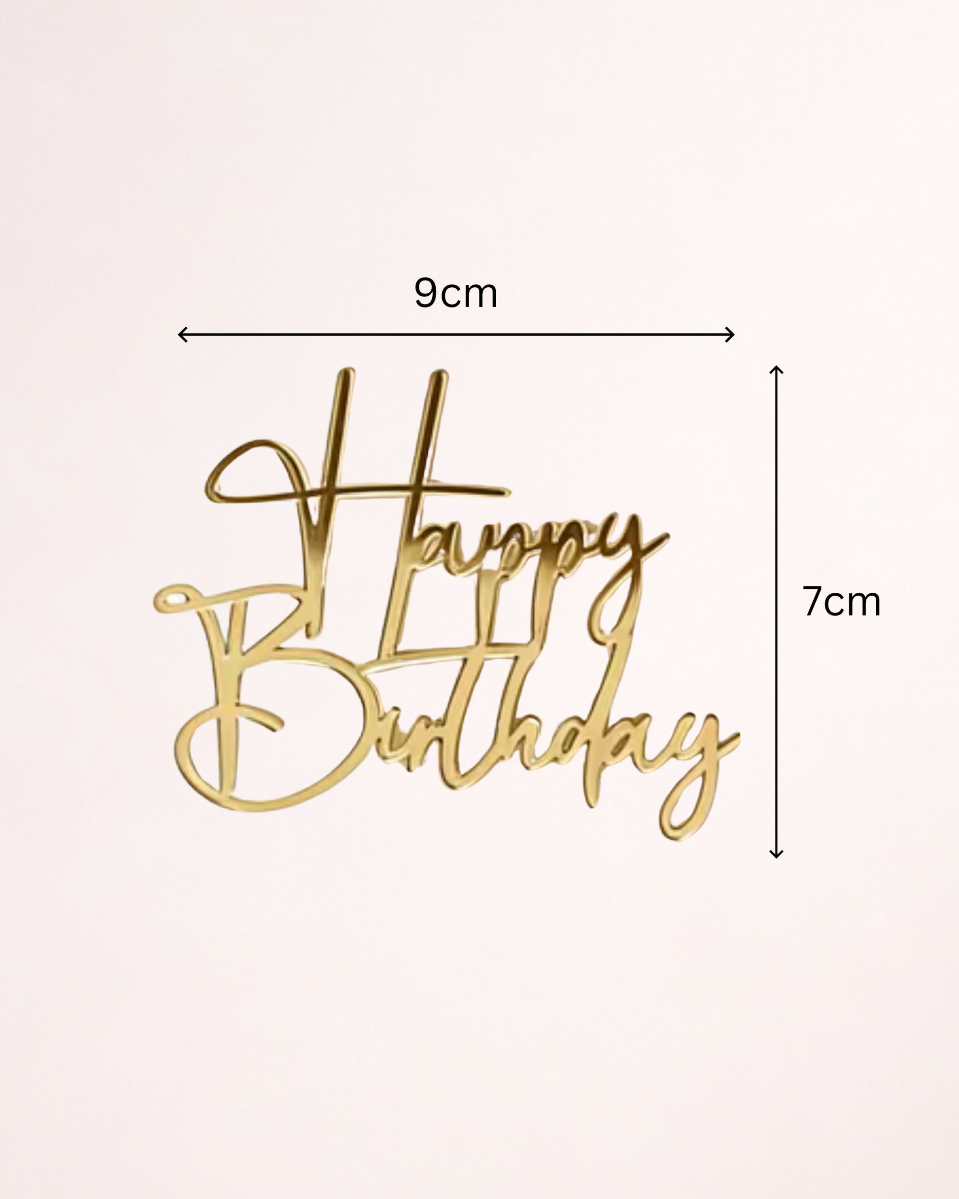 Decor Tort "Happy Birthday" – Accesoriu pentru Tort Aniversar