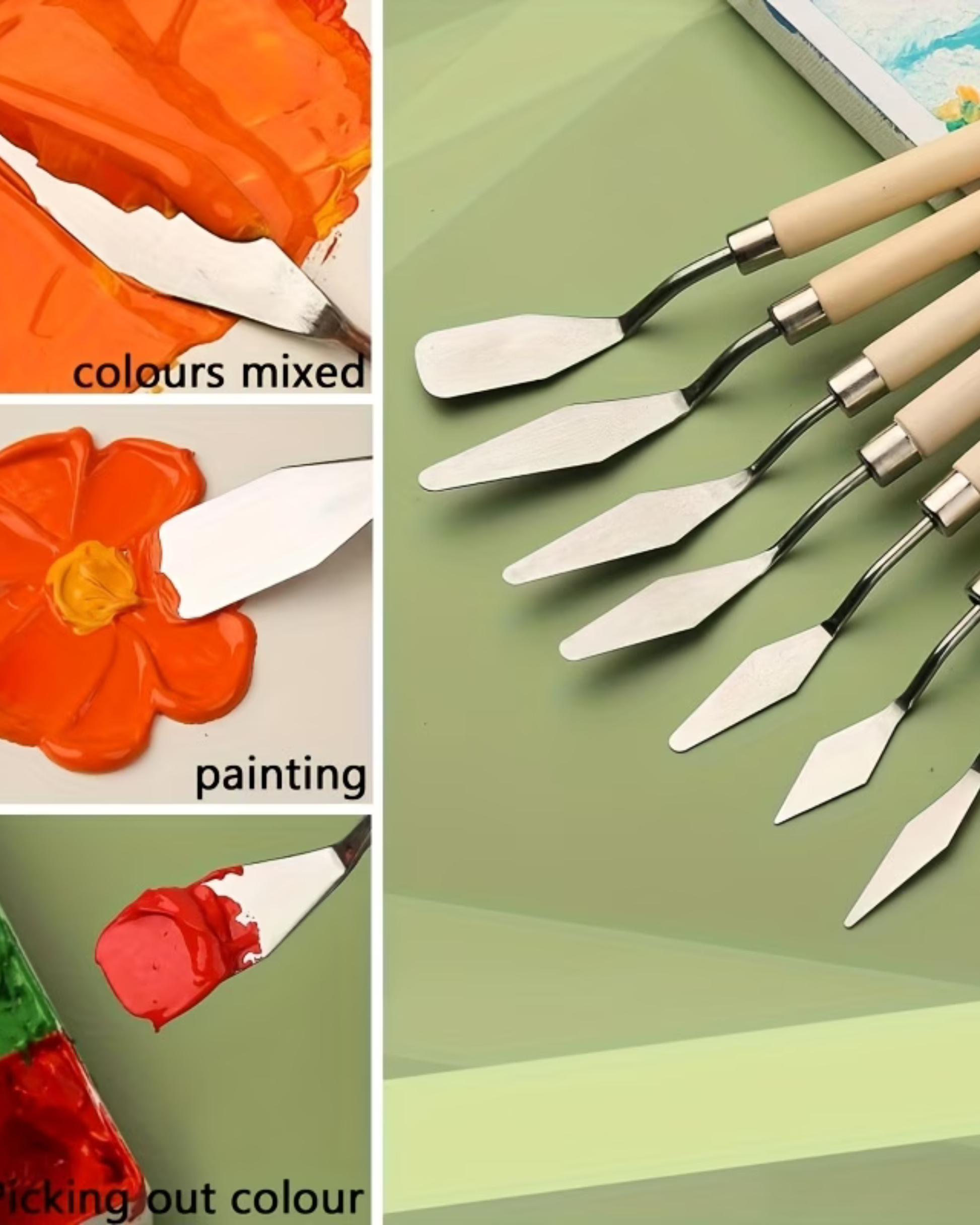 Set 7 spatule pentru decorare și modelare