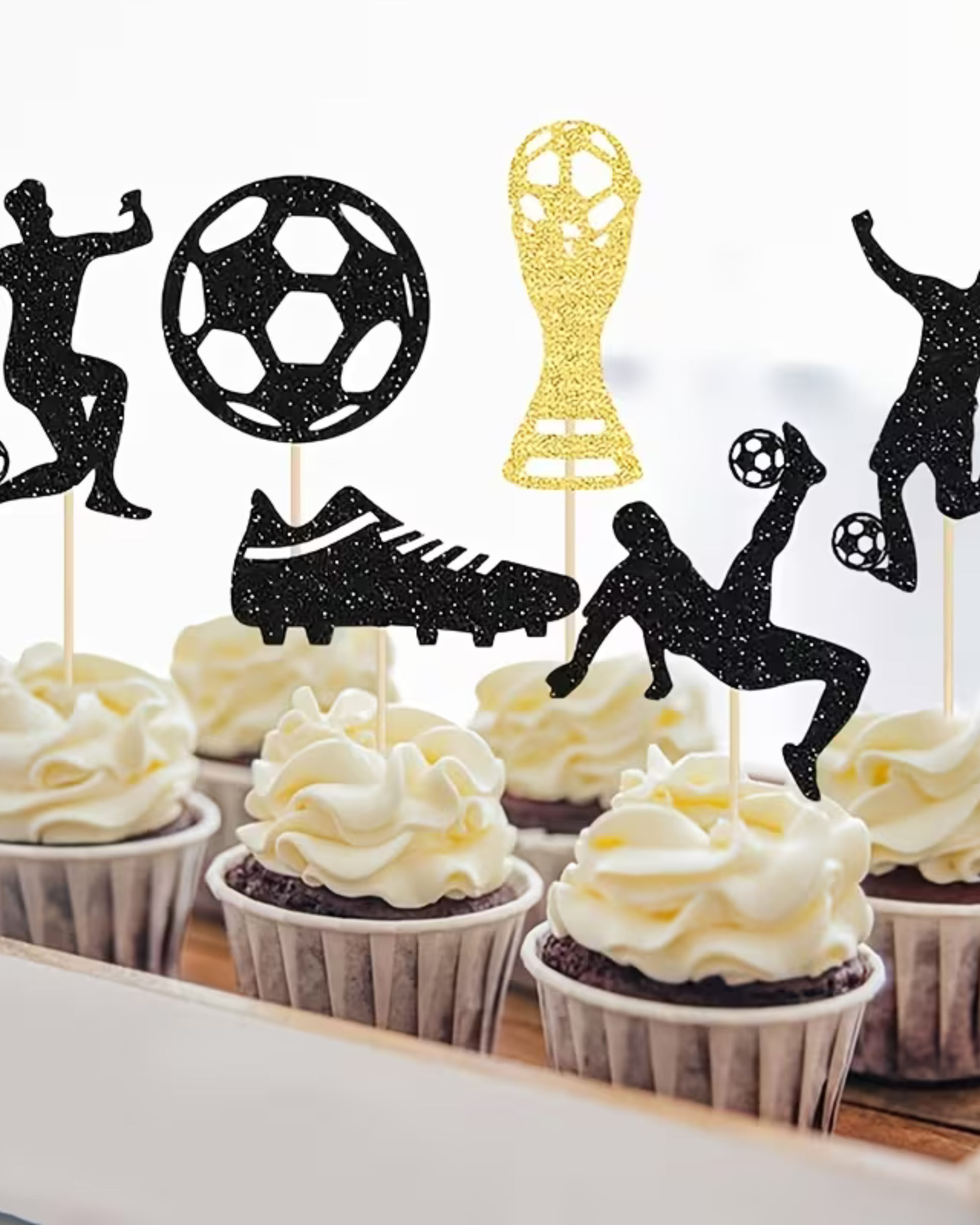 Set 24 Toppere Cupcakes - "Fotbal"