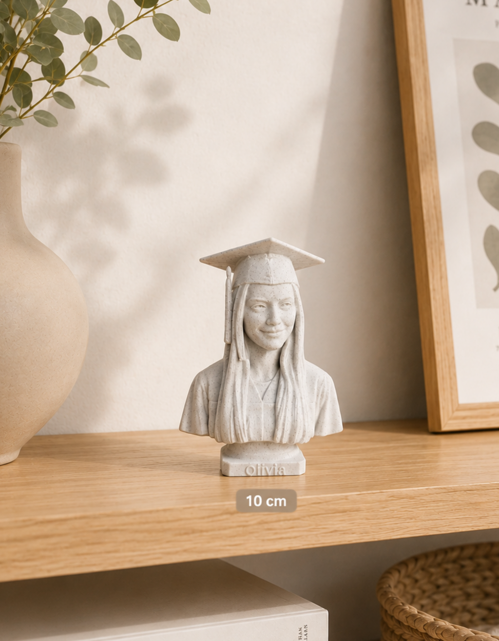 Bust personalizat după fotografie – imprimat 3D