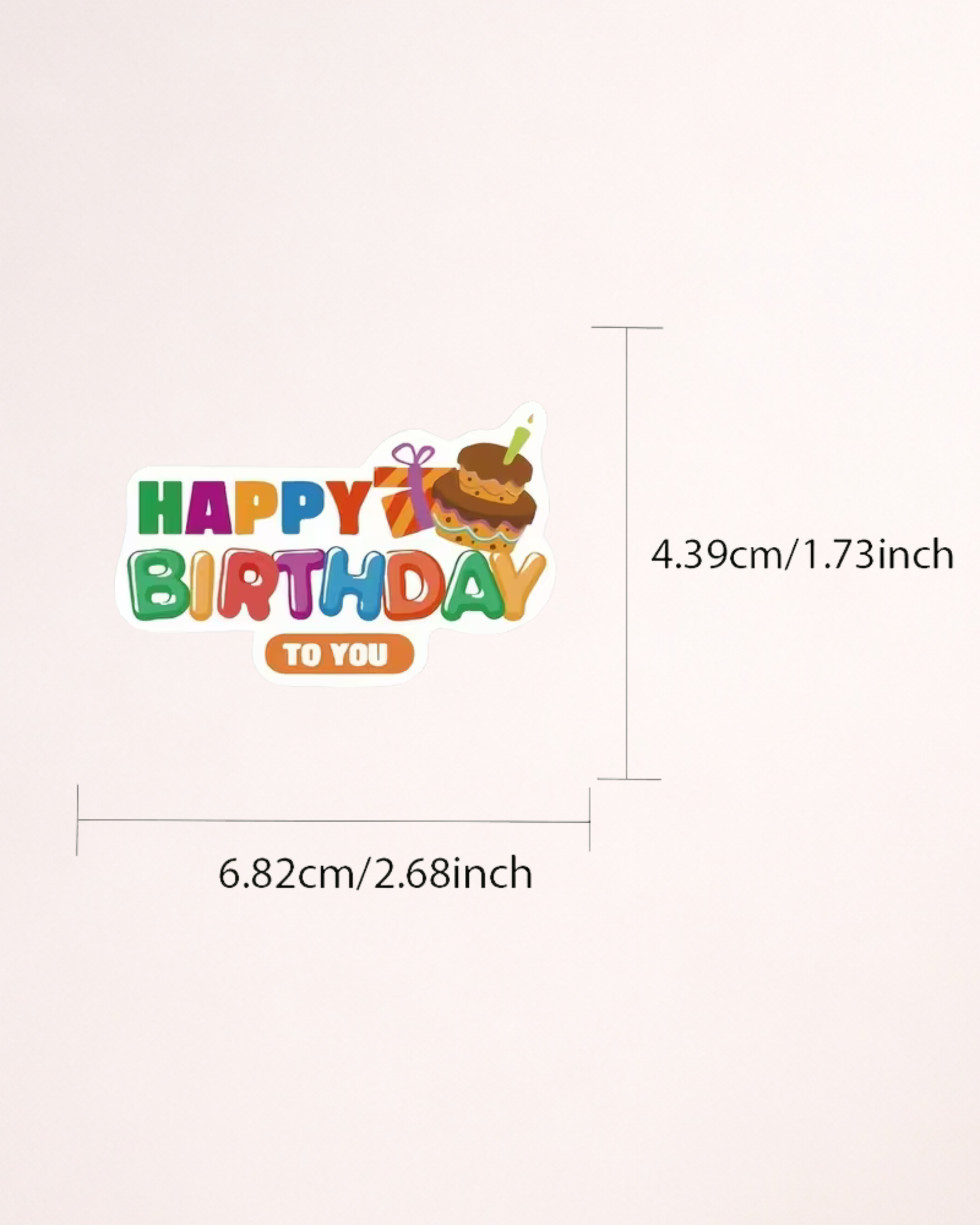 Set 50 Stickere autocolante Happy Birthday - Aniversare