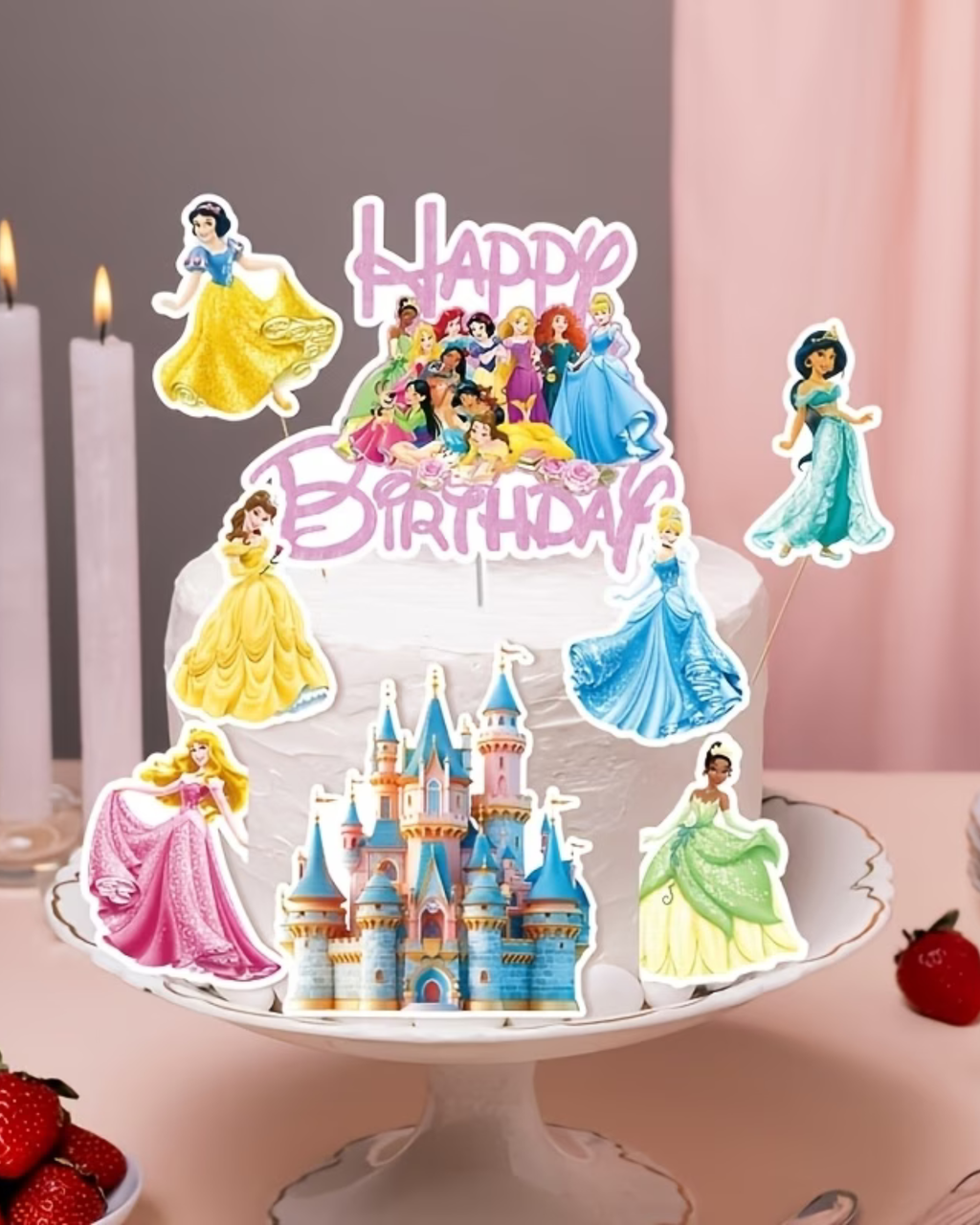 Set Toppere Tort "Prințese Disney" - 11 elemente