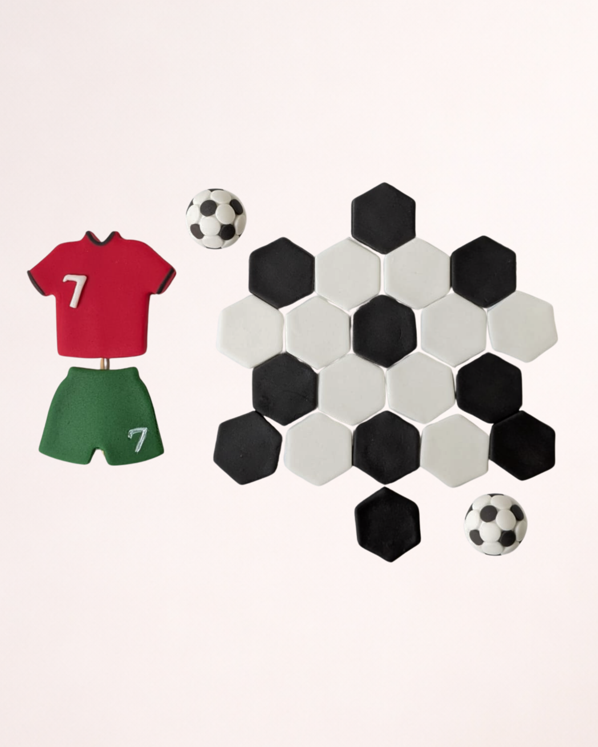 Fotbal Ronaldo Portugalia nr. 7 - Set Decor Tort