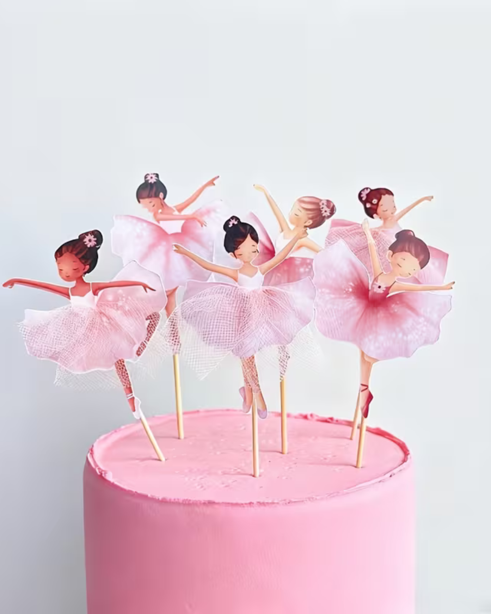 Set Toppere Cupcakes "Balerină" - 12 bucati