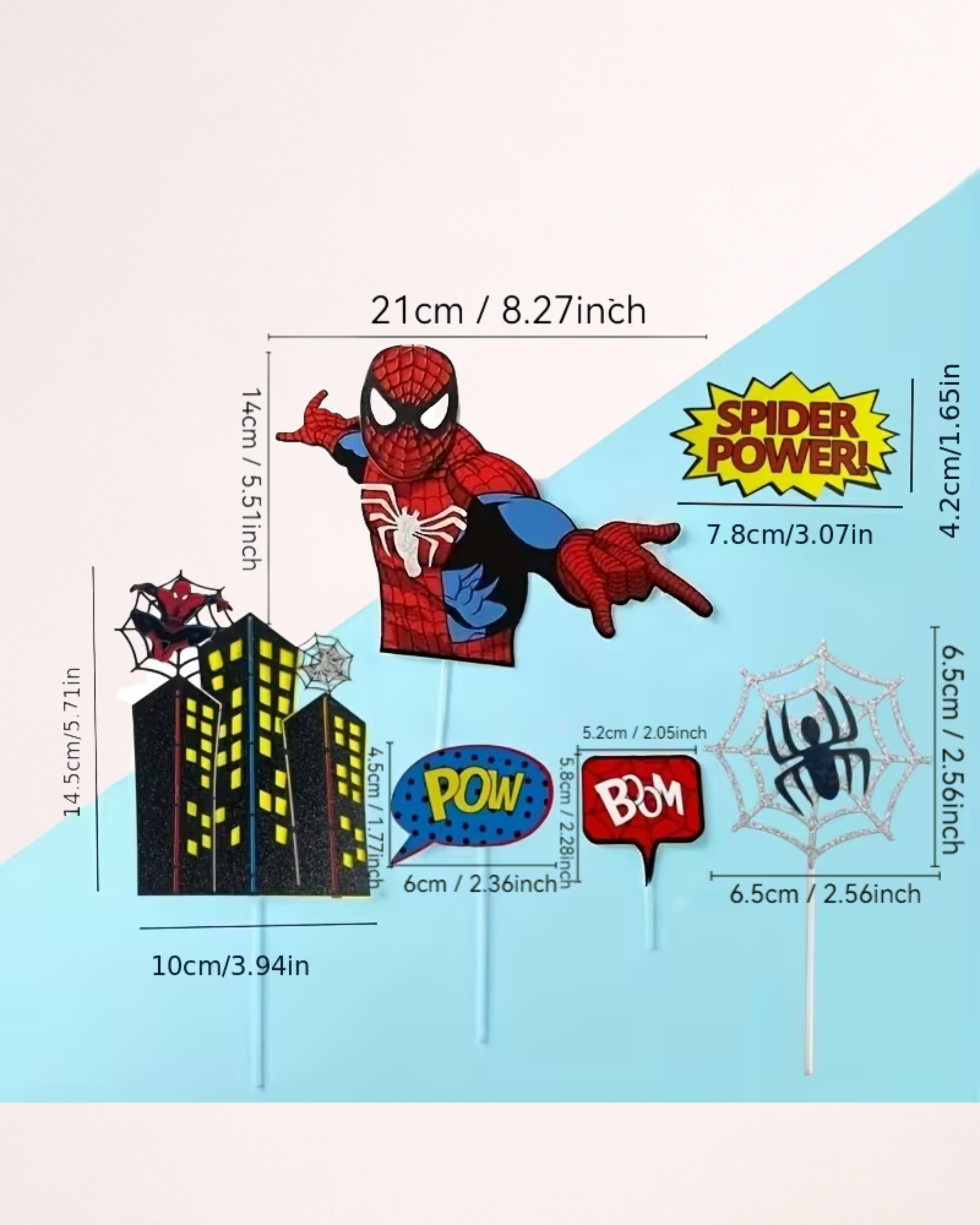 Set Toppere Tort "Spiderman"