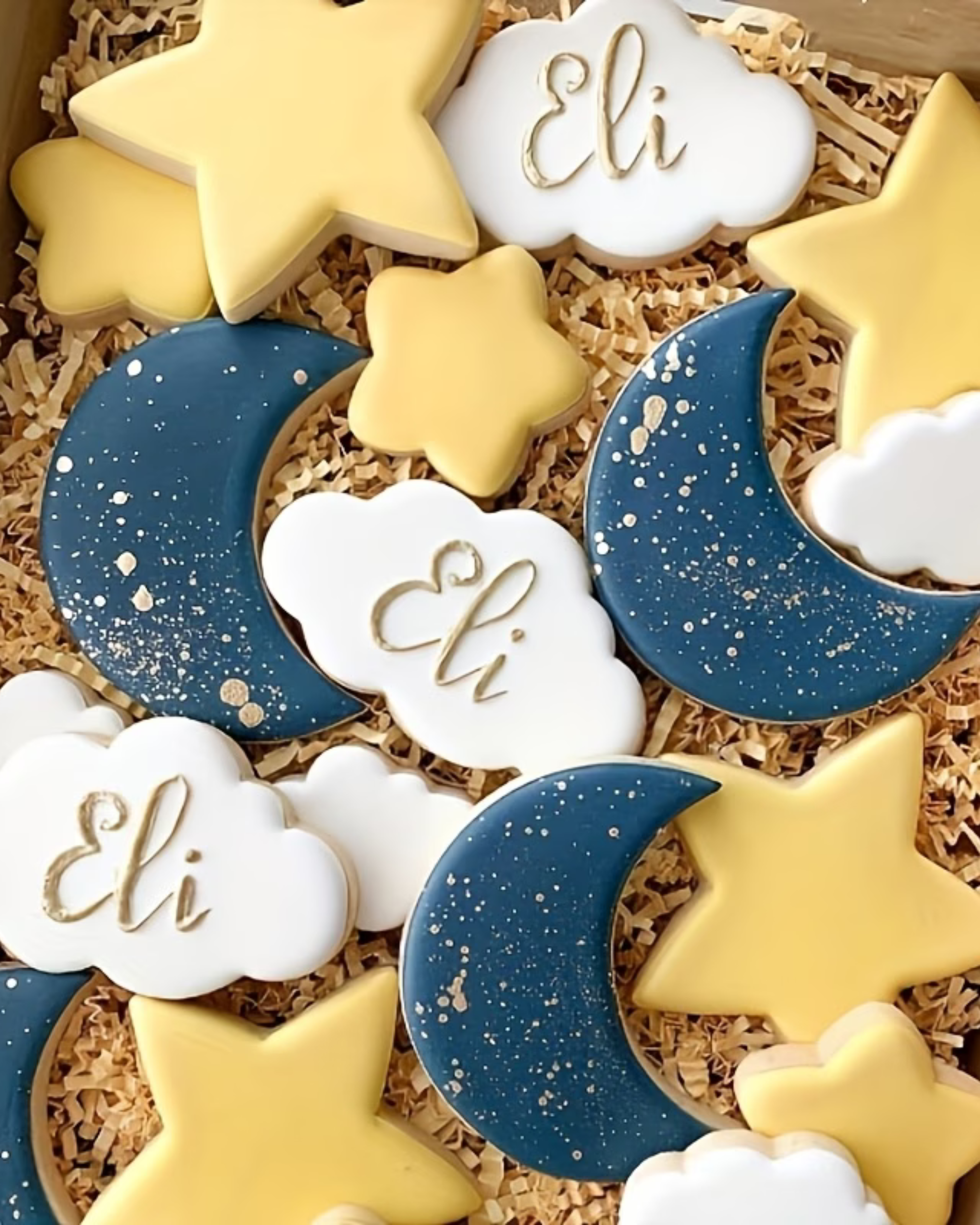 Set 3 decupatoare pentru pastă de zahăr "Stea,Semilună,Nor"