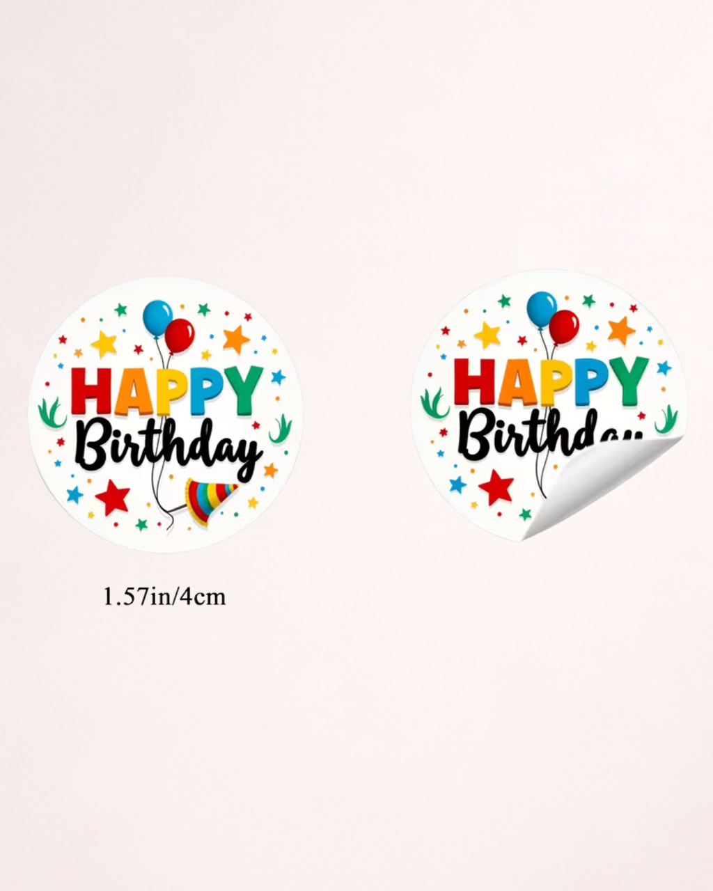 Set 48 Stickere autocolante "Happy Birthday"