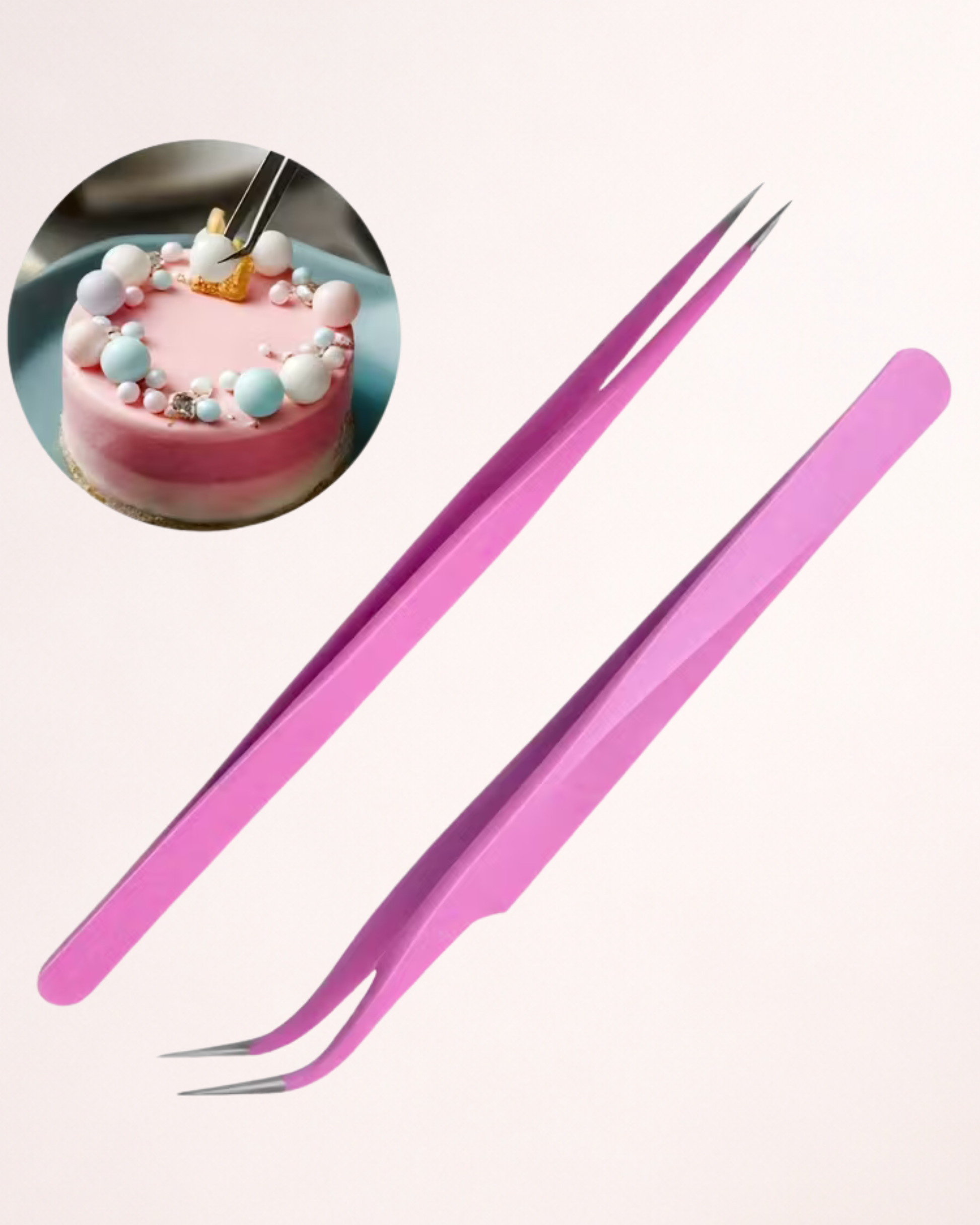 Set 2 pensete pentru decorare tort