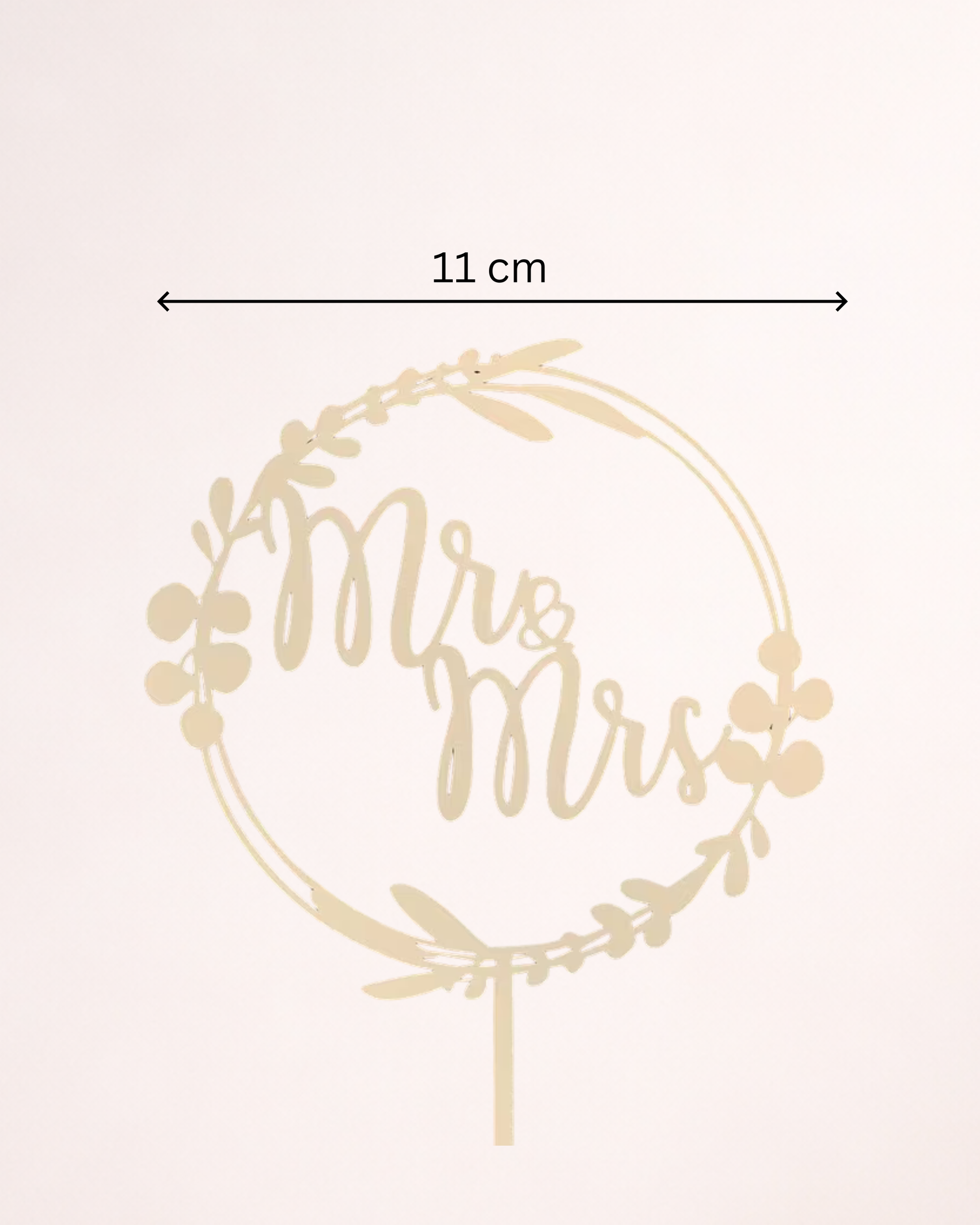 Topper tort "Mr.&Mrs" din lemn
