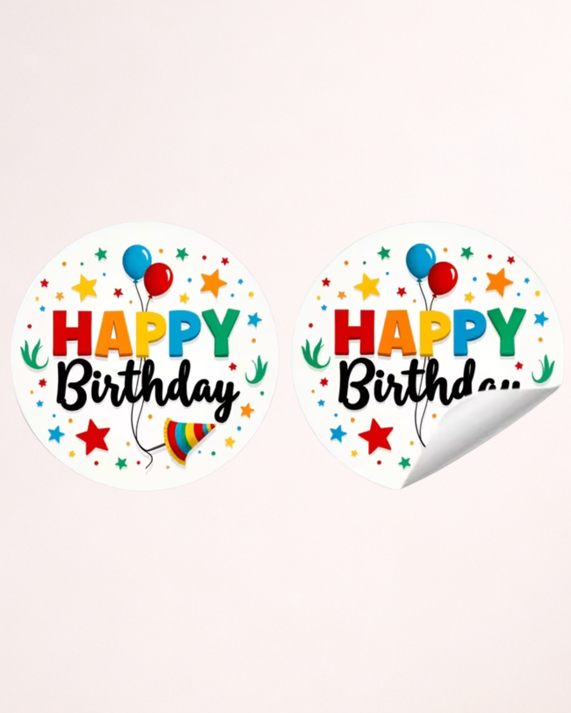 Set 48 Stickere autocolante "Happy Birthday"