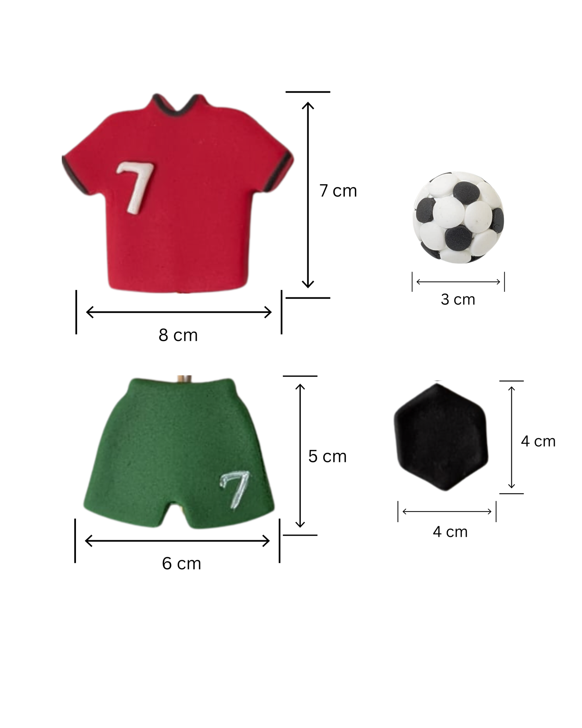 Fotbal Ronaldo Portugalia nr. 7 - Set Decor Tort