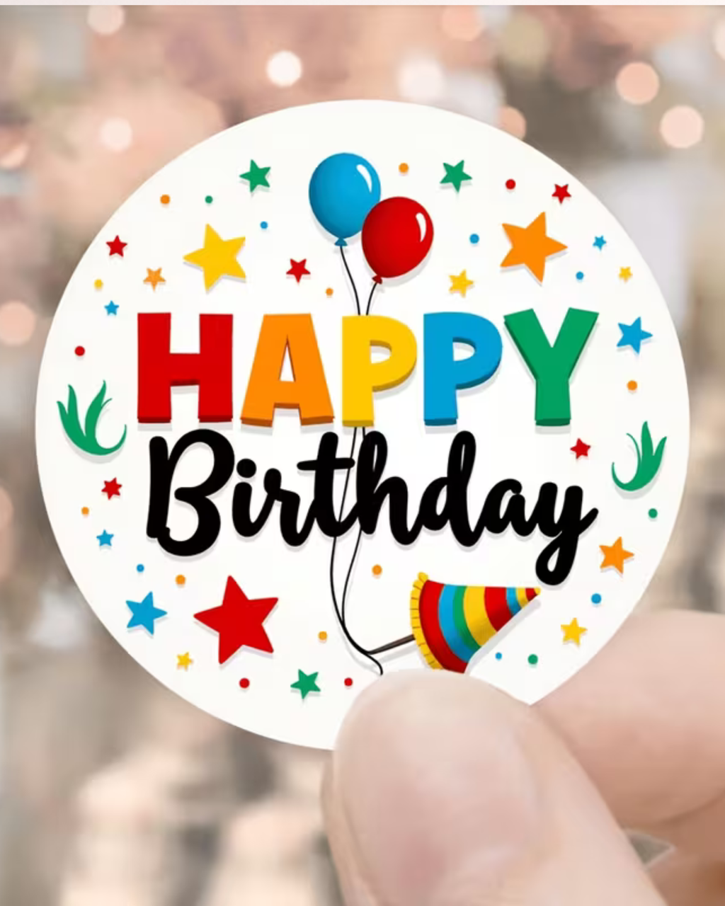 Set 48 Stickere autocolante "Happy Birthday"