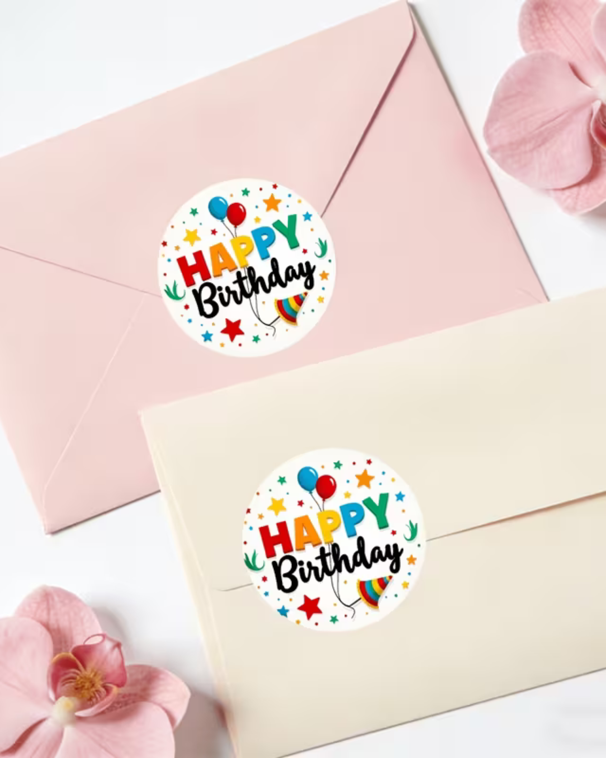 Set 48 Stickere autocolante "Happy Birthday"