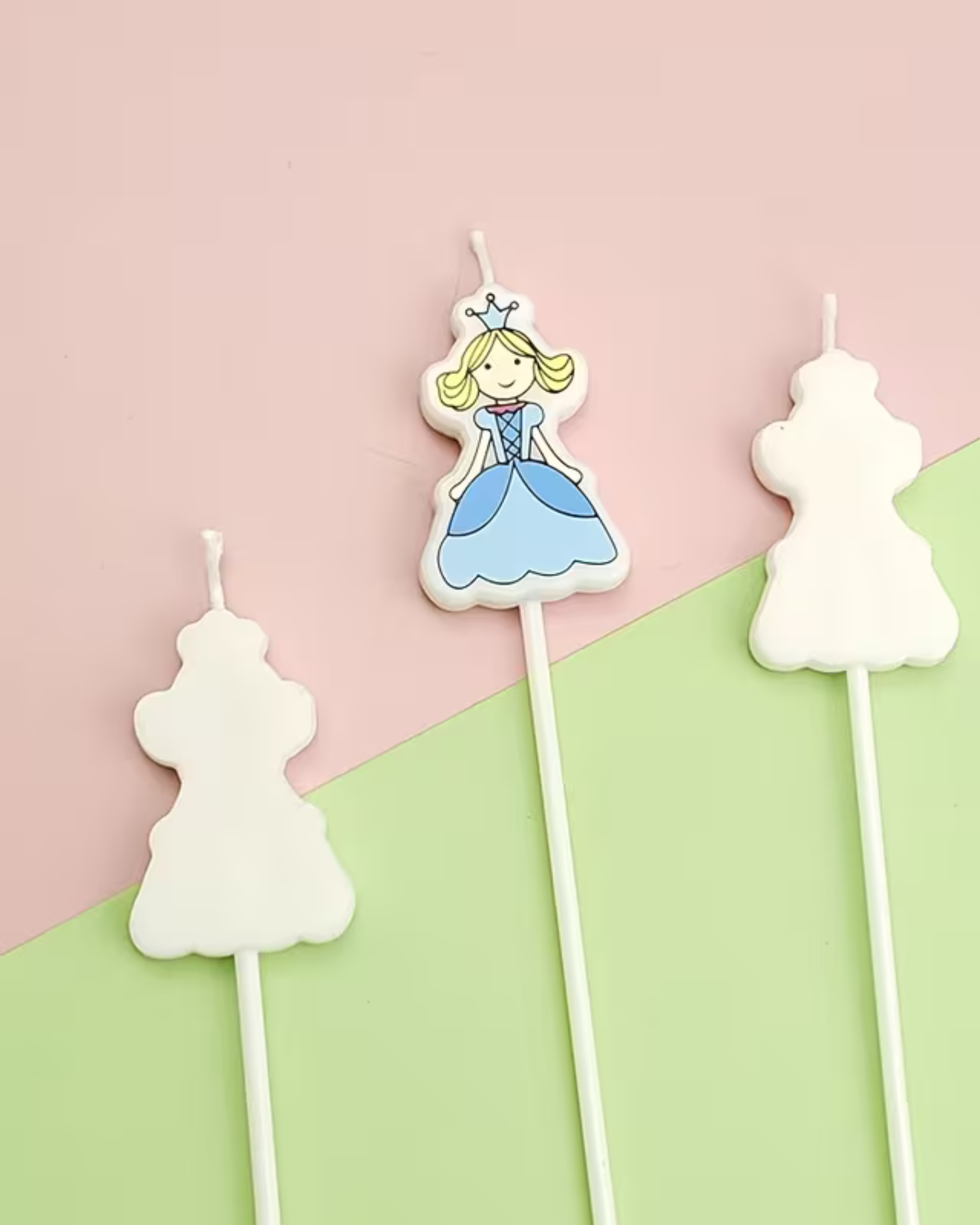 Set 3 lumânări pentru tort – Prințese