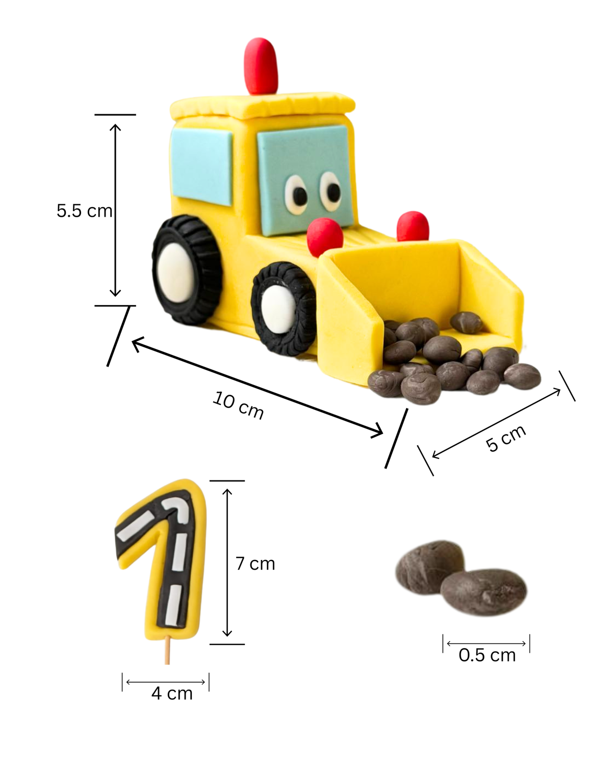 Buldozer - Set figurine Tort