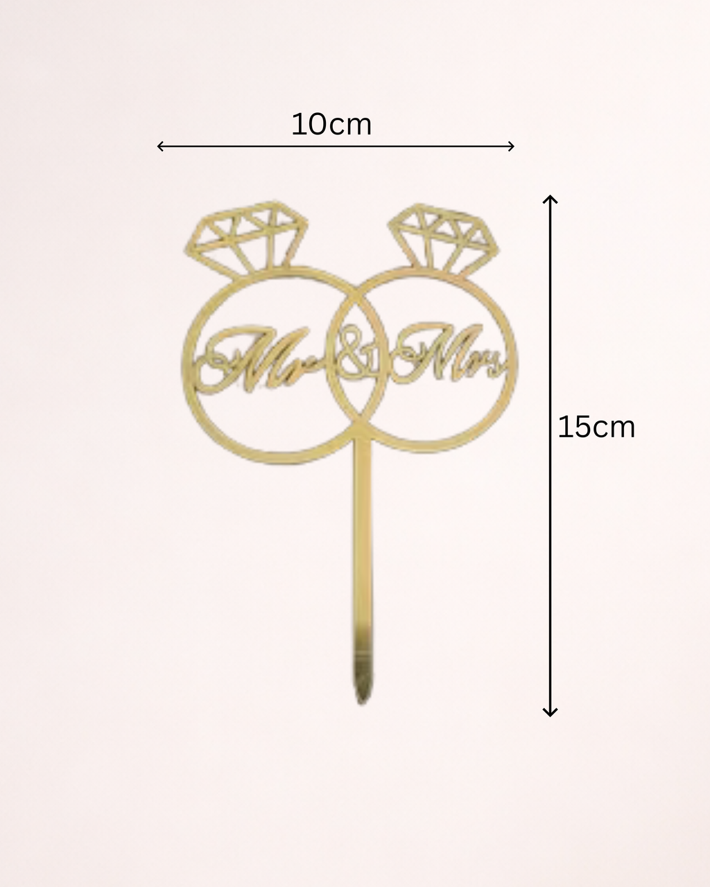 Topper Tort Mr & Mrs pentru Nuntă - 6 Modele