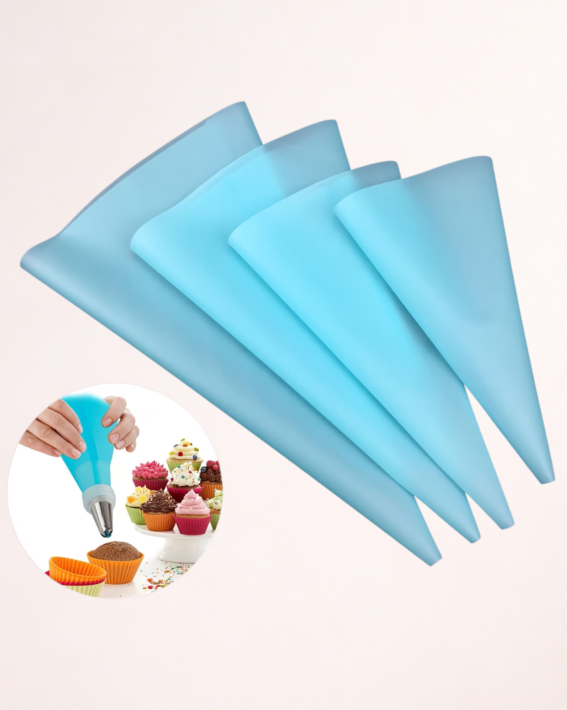 Set 4 poșuri reutilizabile pentru decorare
