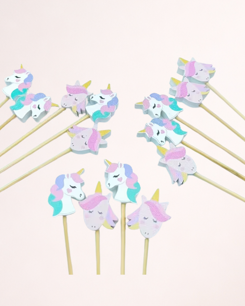 Set 50 Bețișoare pentru party "Unicorn"