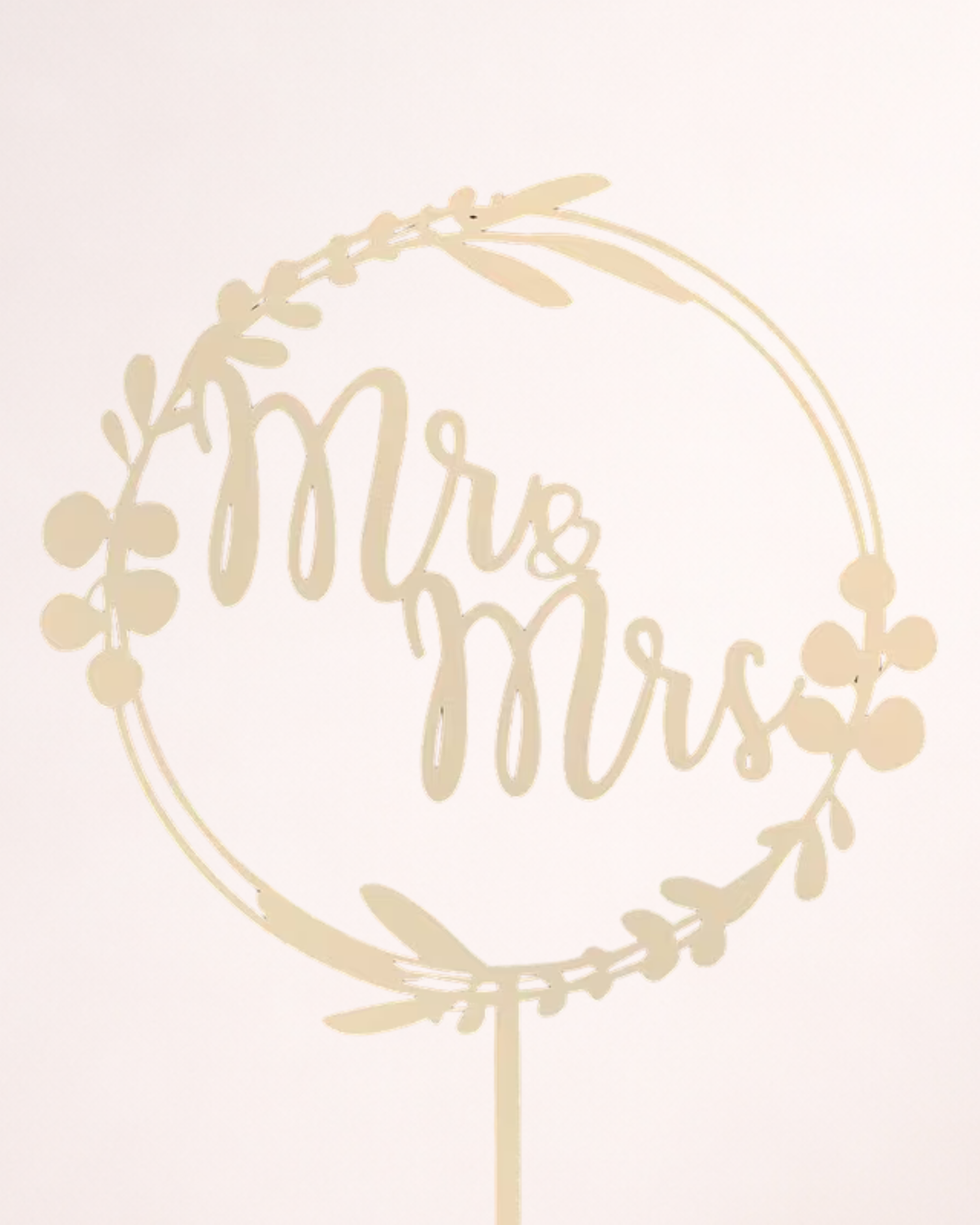 Topper tort "Mr.&Mrs" din lemn