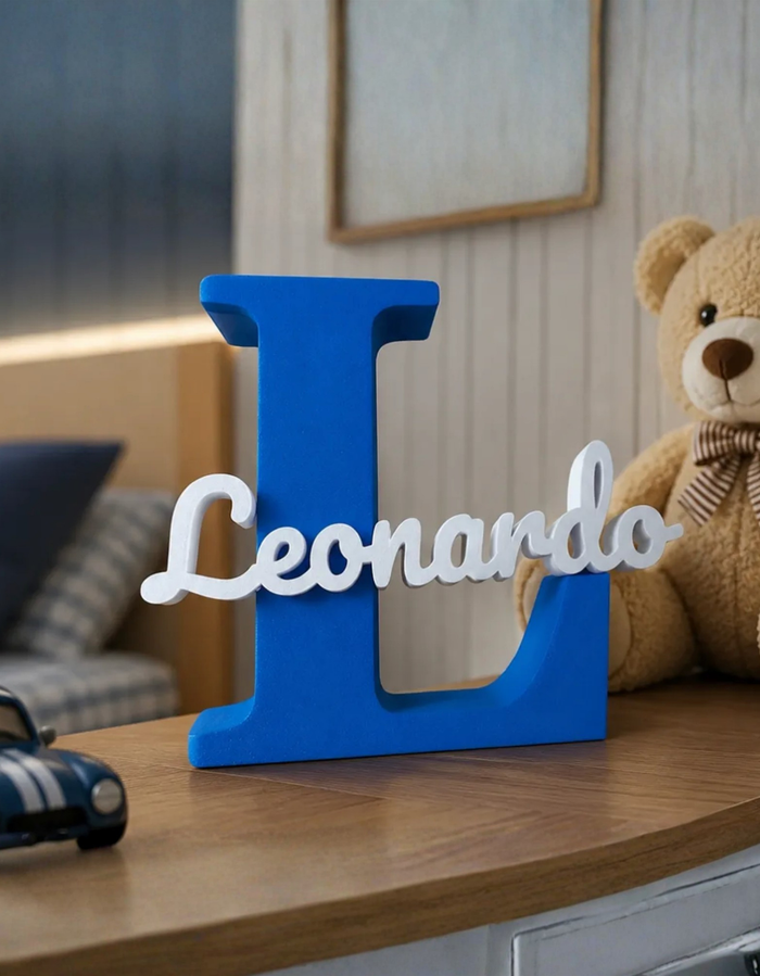 Literă personalizată cu nume pentru camera copilului