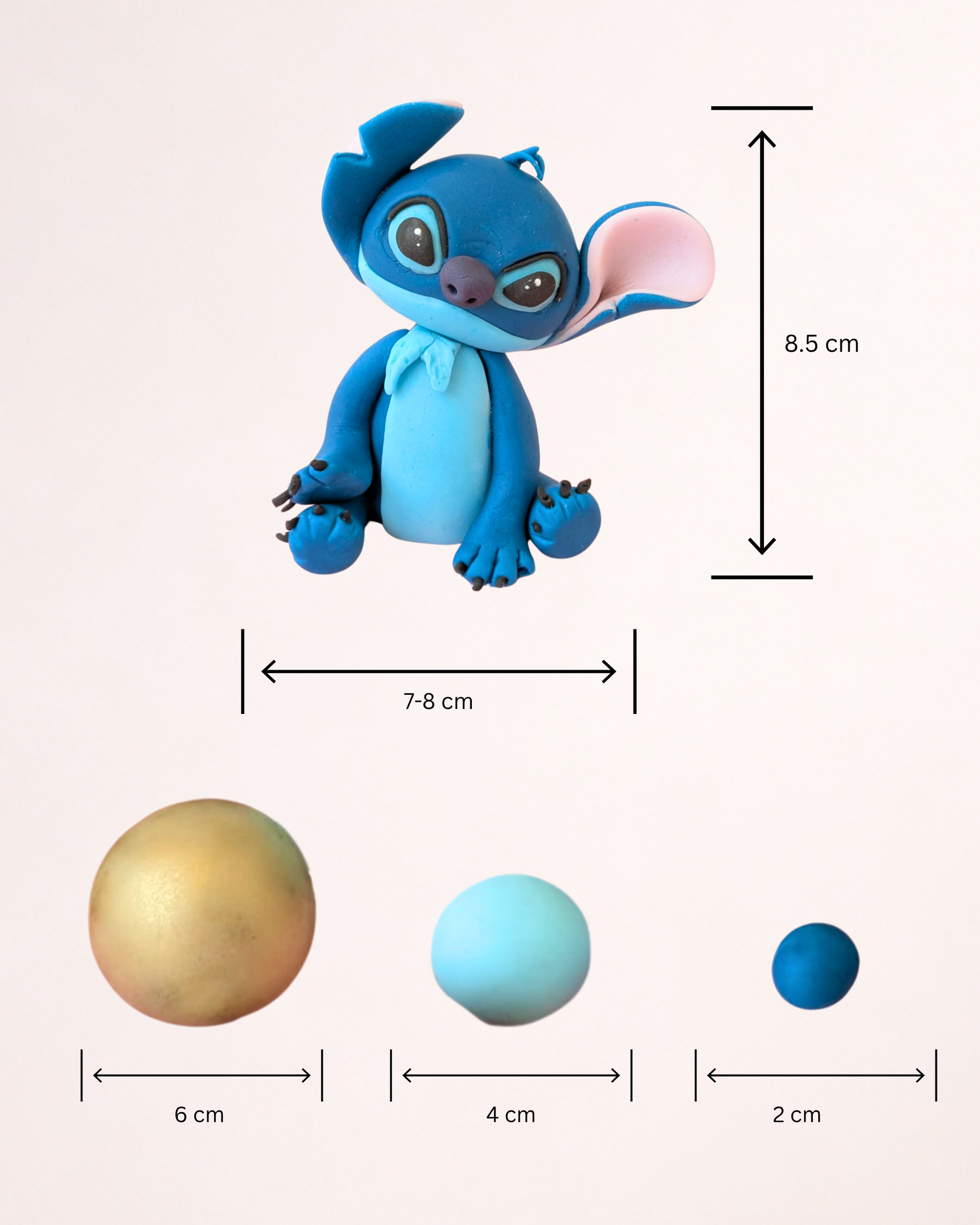 Stitch - Set Figurine Tort