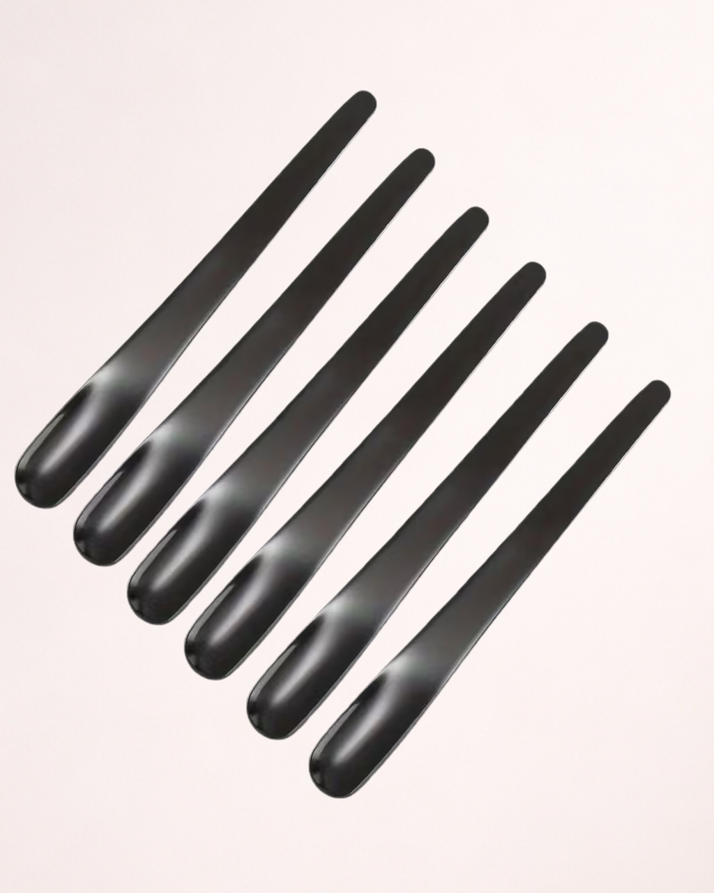 Set 6 lingurițe negre pentru desert