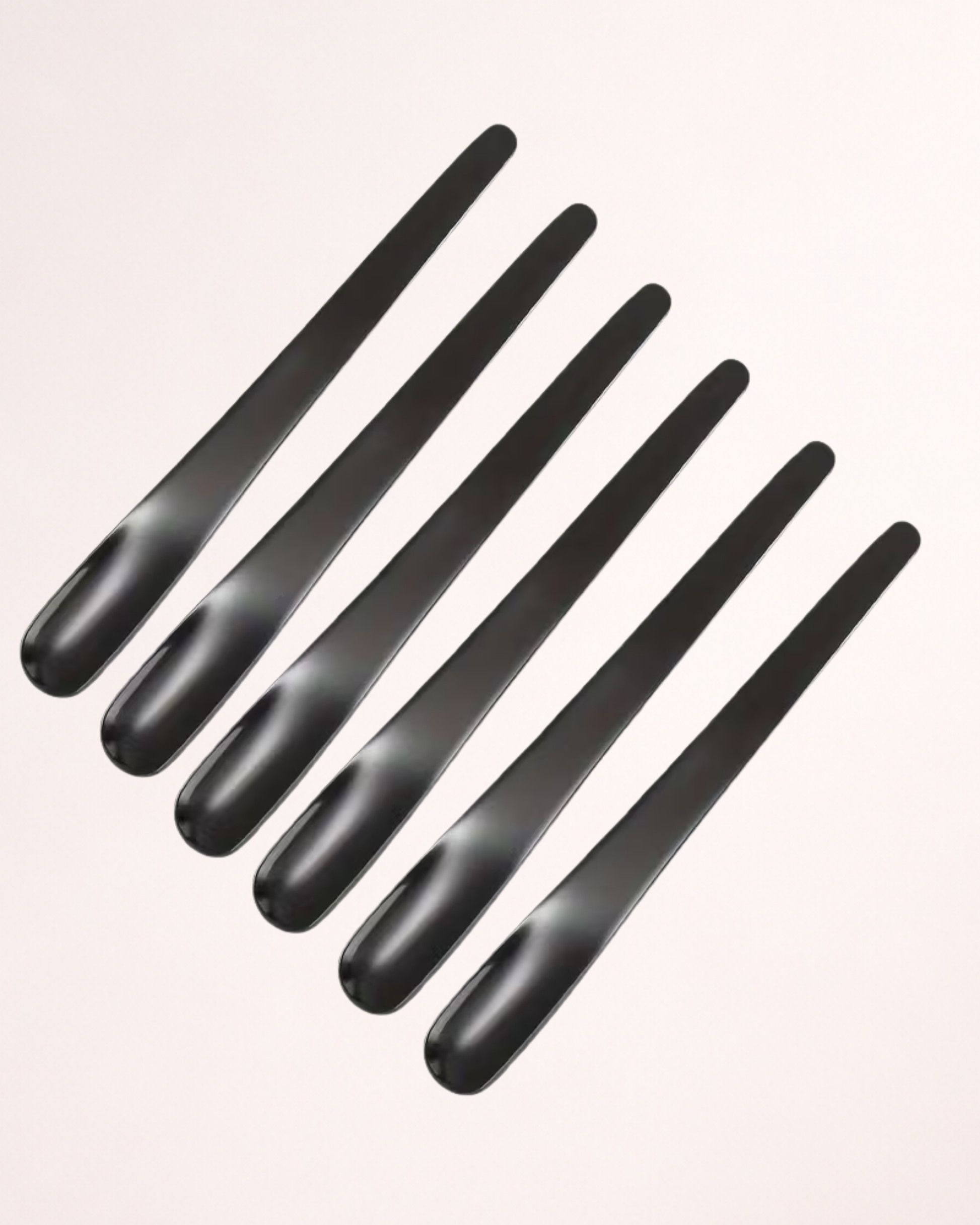 Set 6 lingurițe negre pentru desert