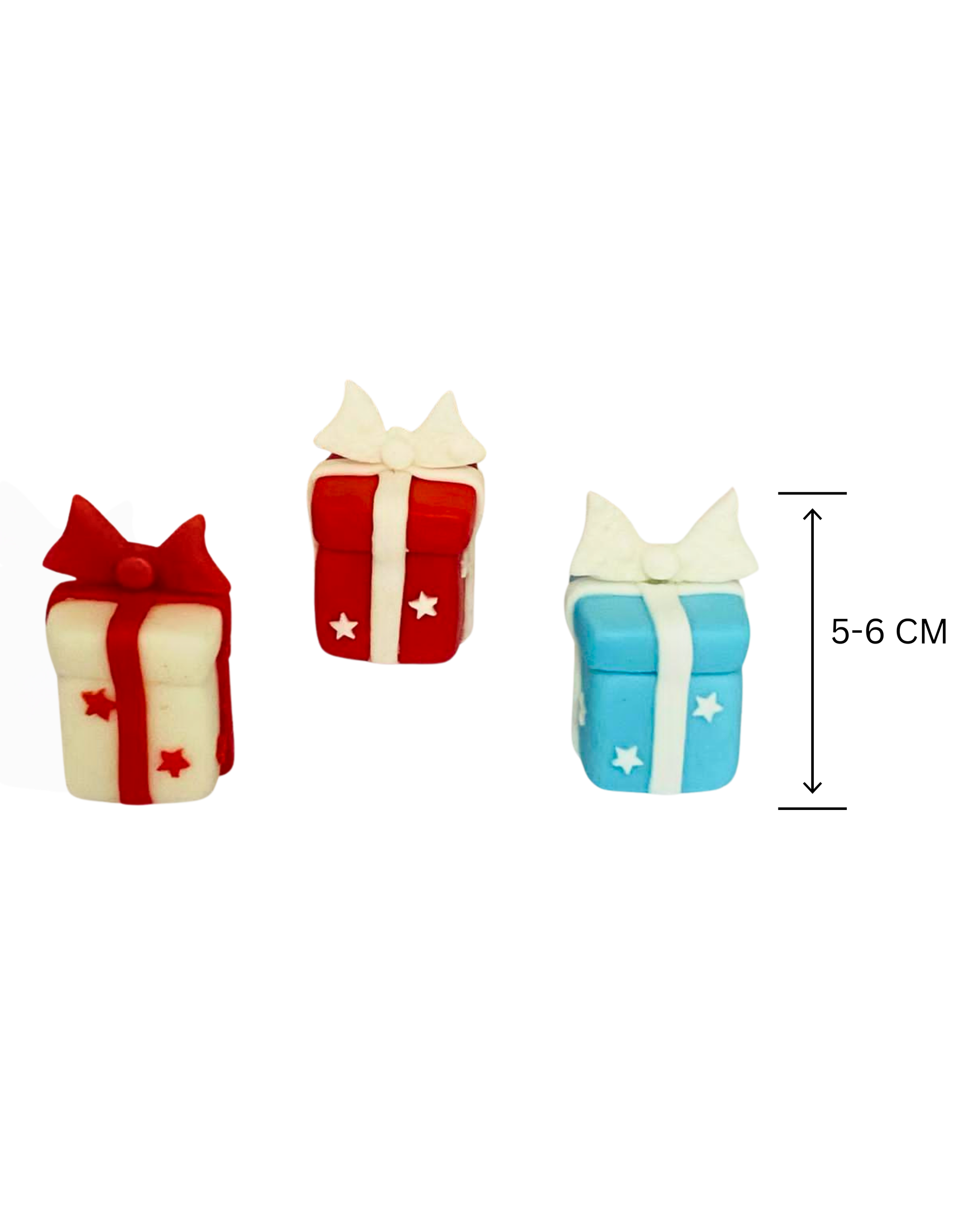 Set Figurine pentru tort - 3 cadouri de Crăciun