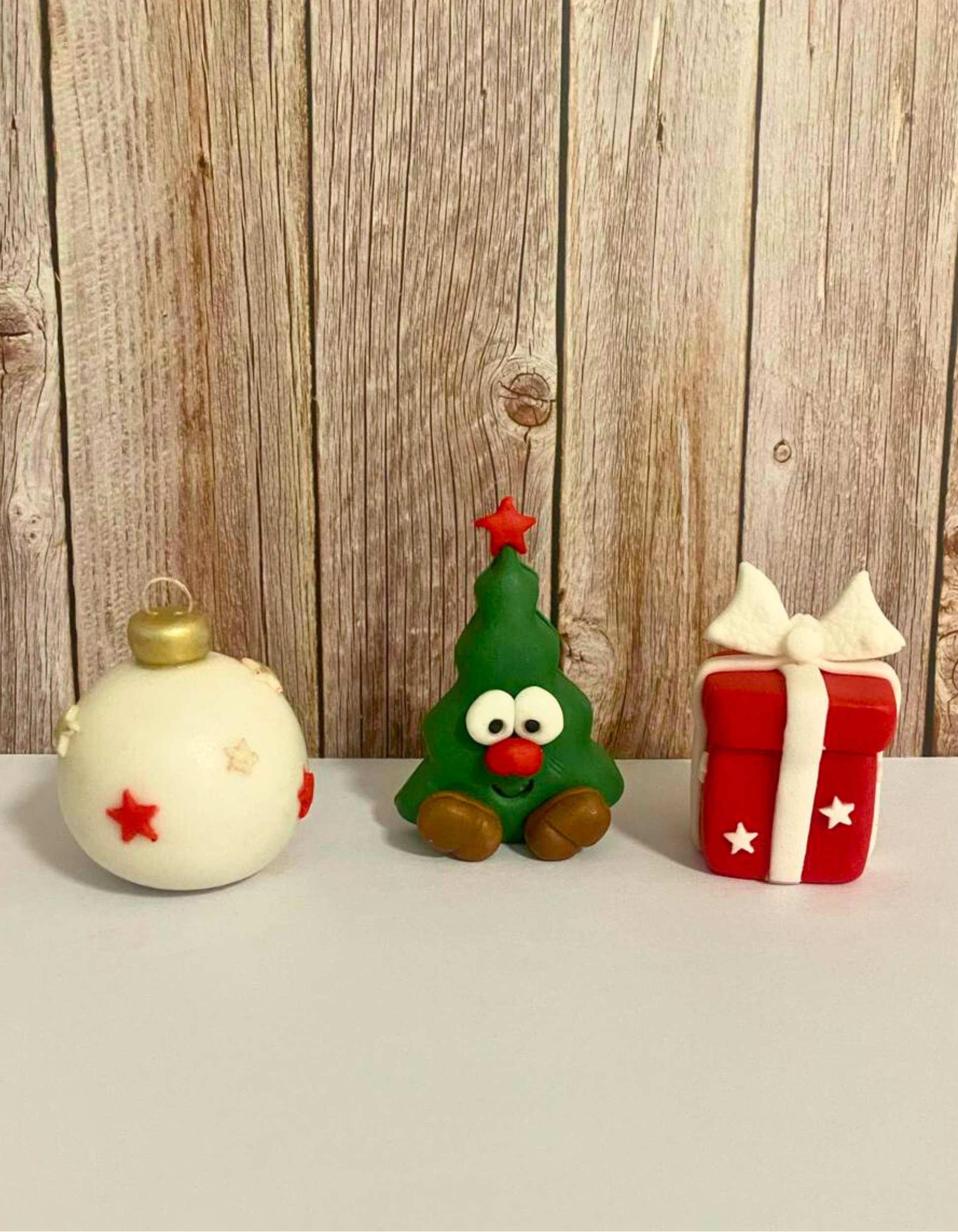 Set Figurine pentru tort - 3 figurine de Crăciun