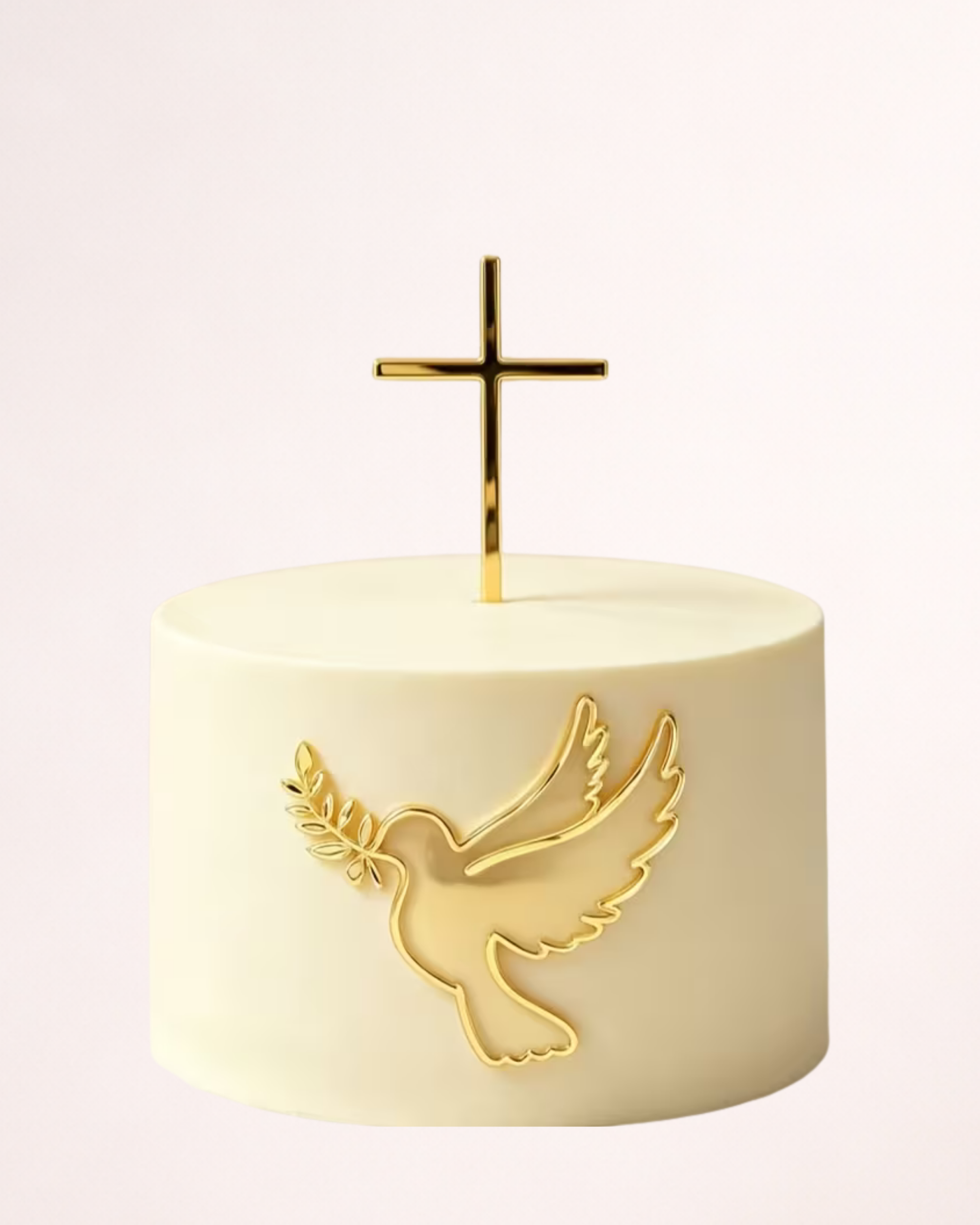 Set Toppere Botez "Cruce și Porumbel" - Decor Tort