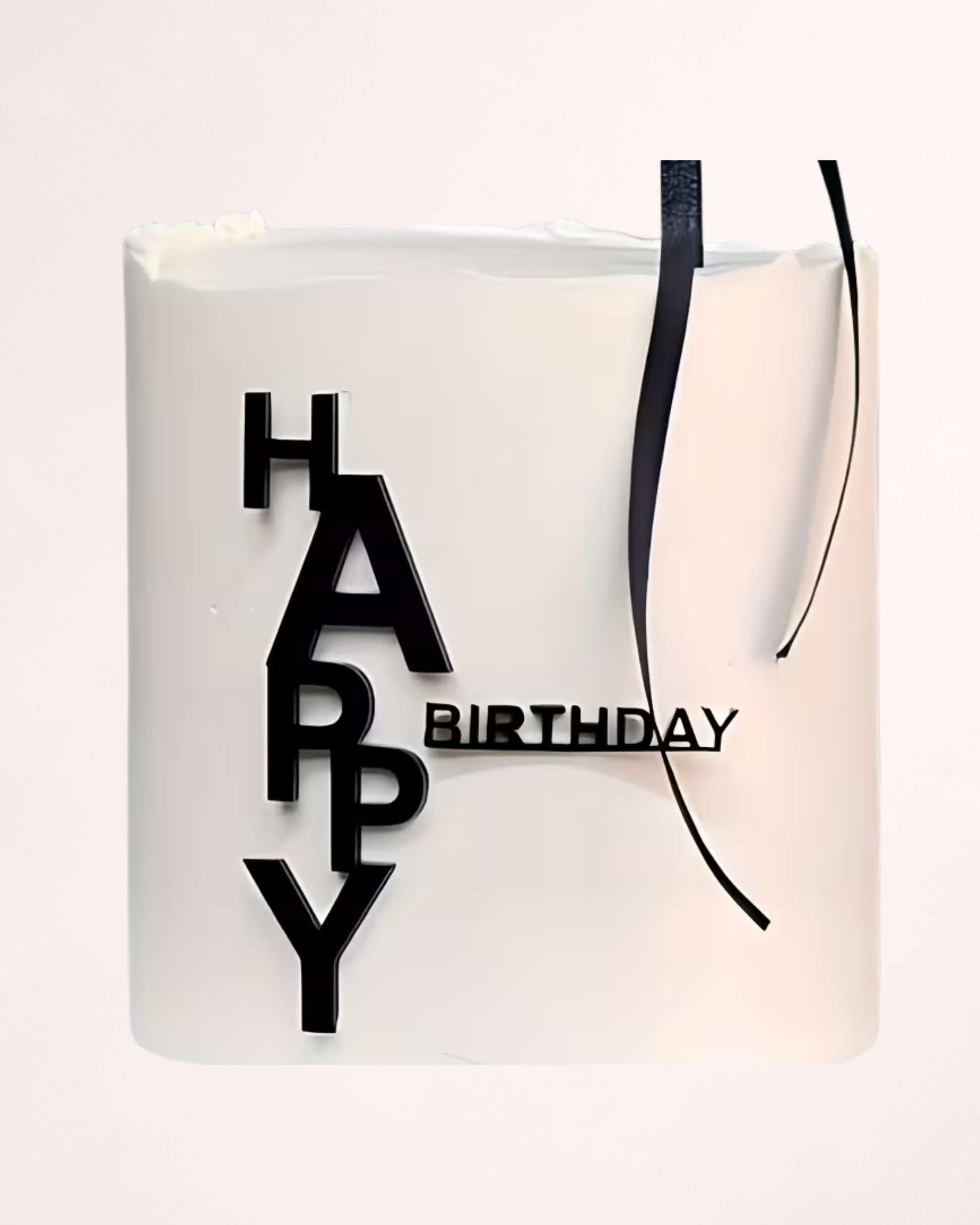 Topper Tort "Happy Birthday" Modern
