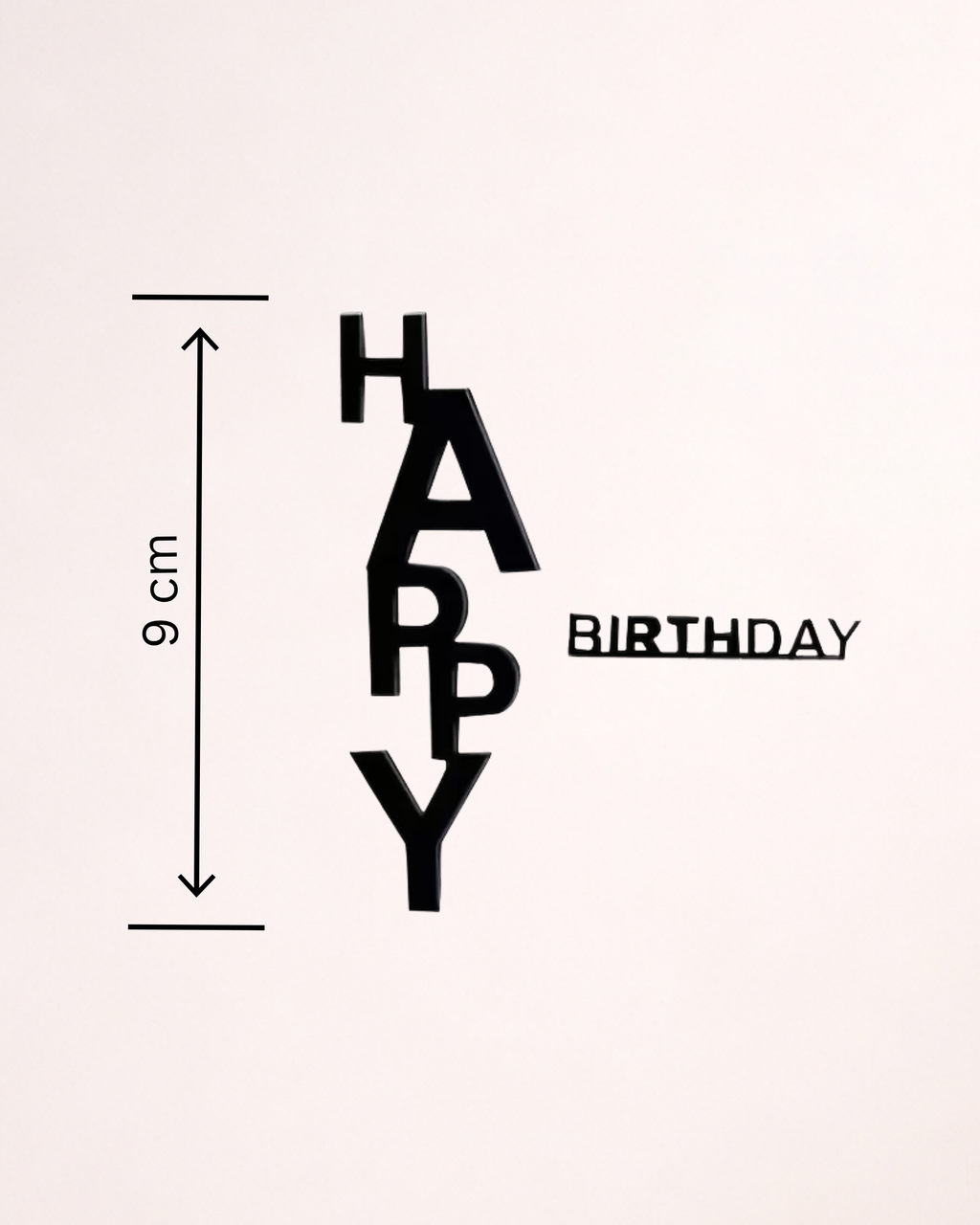 Topper Tort "Happy Birthday" Modern