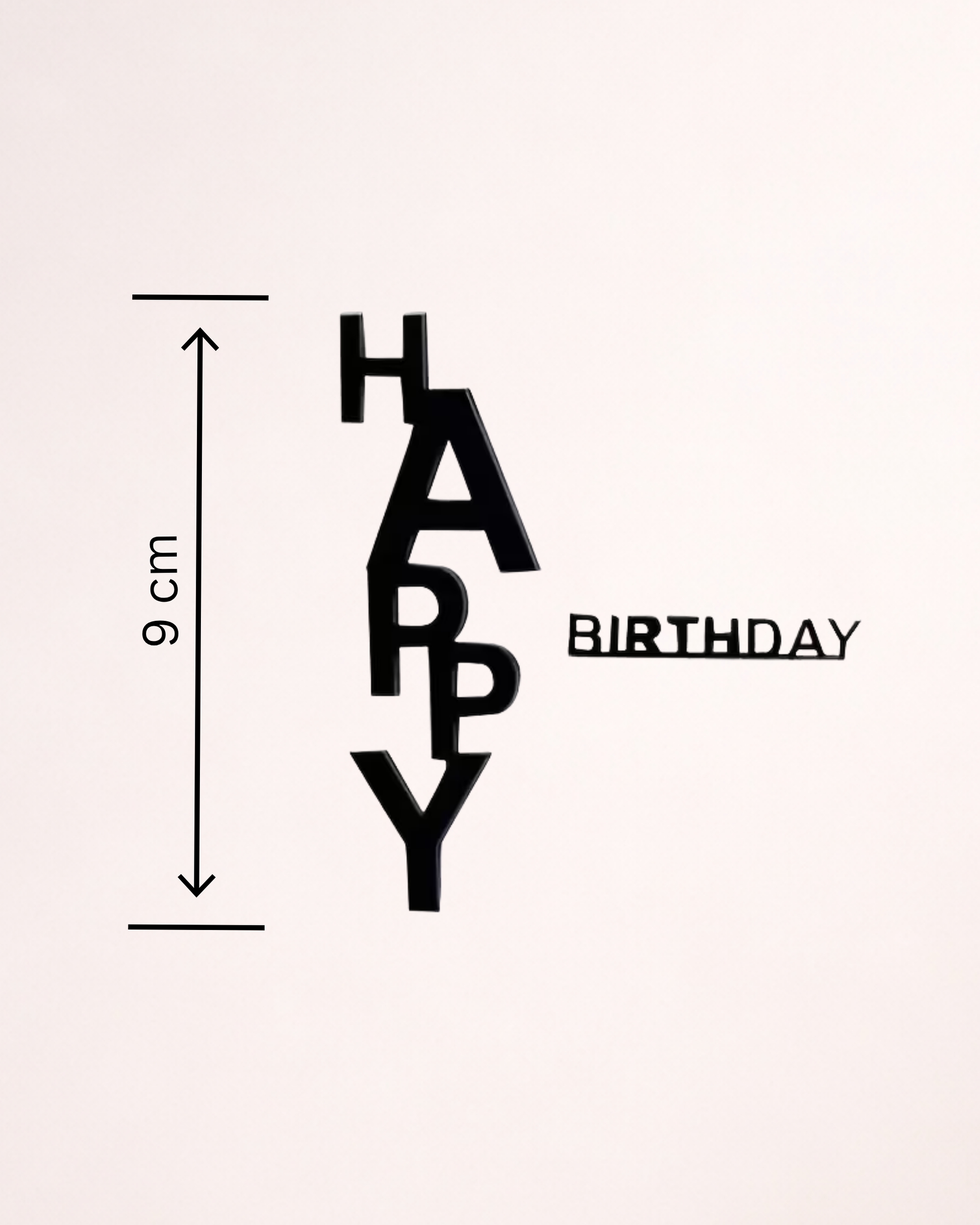 Topper Tort "Happy Birthday" Modern